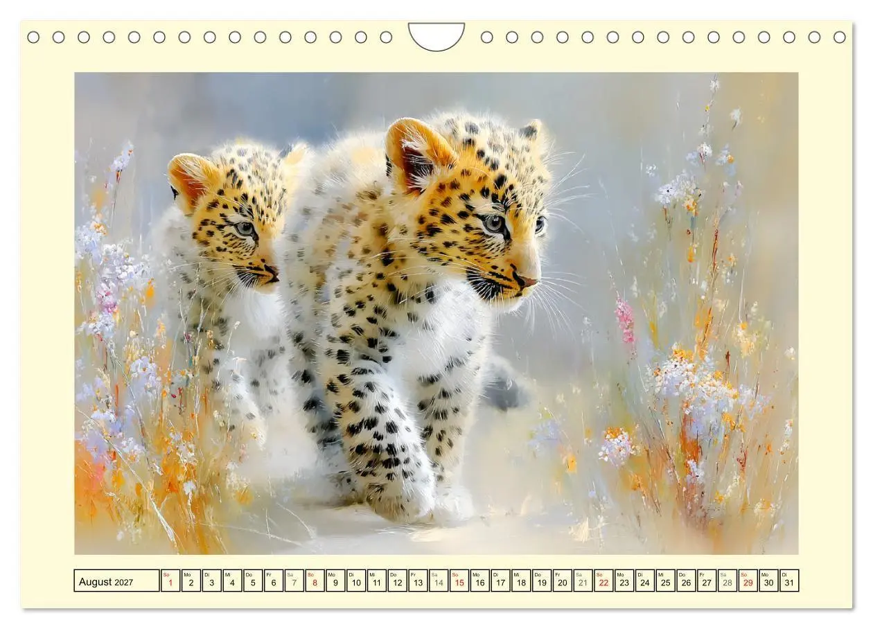 Bild: 9783516793277 | Raubkatzenkinder. Kleine Jäger im Licht der Wildnis (Wandkalender...