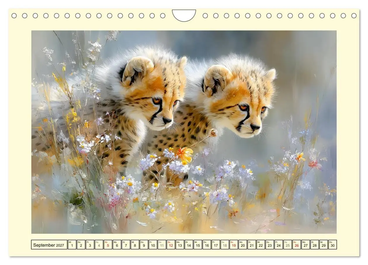 Bild: 9783516793277 | Raubkatzenkinder. Kleine Jäger im Licht der Wildnis (Wandkalender...