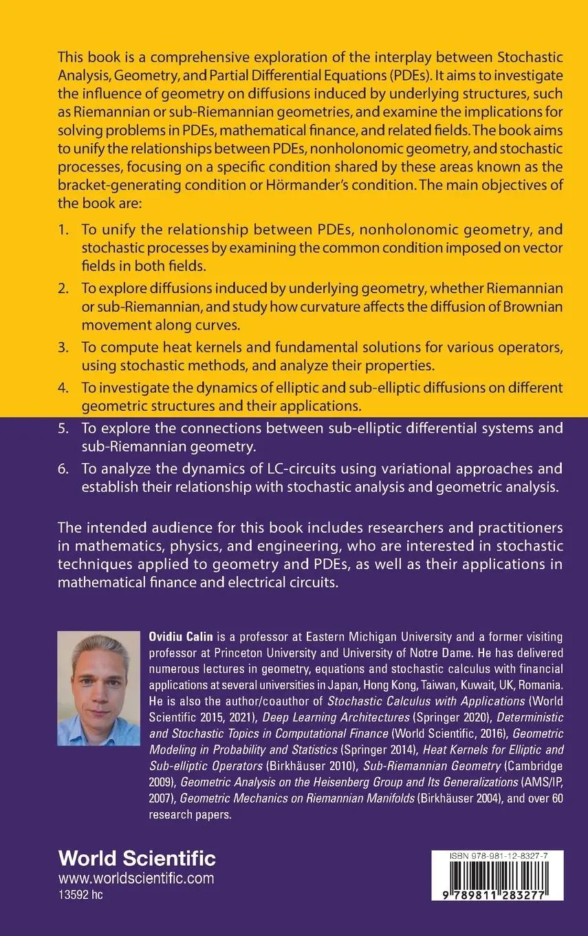 Rückseite: 9789811283277 | STOCHASTIC GEOMETRIC ANALYSIS WITH APPLICATIONS | Ovidiu Calin | Buch