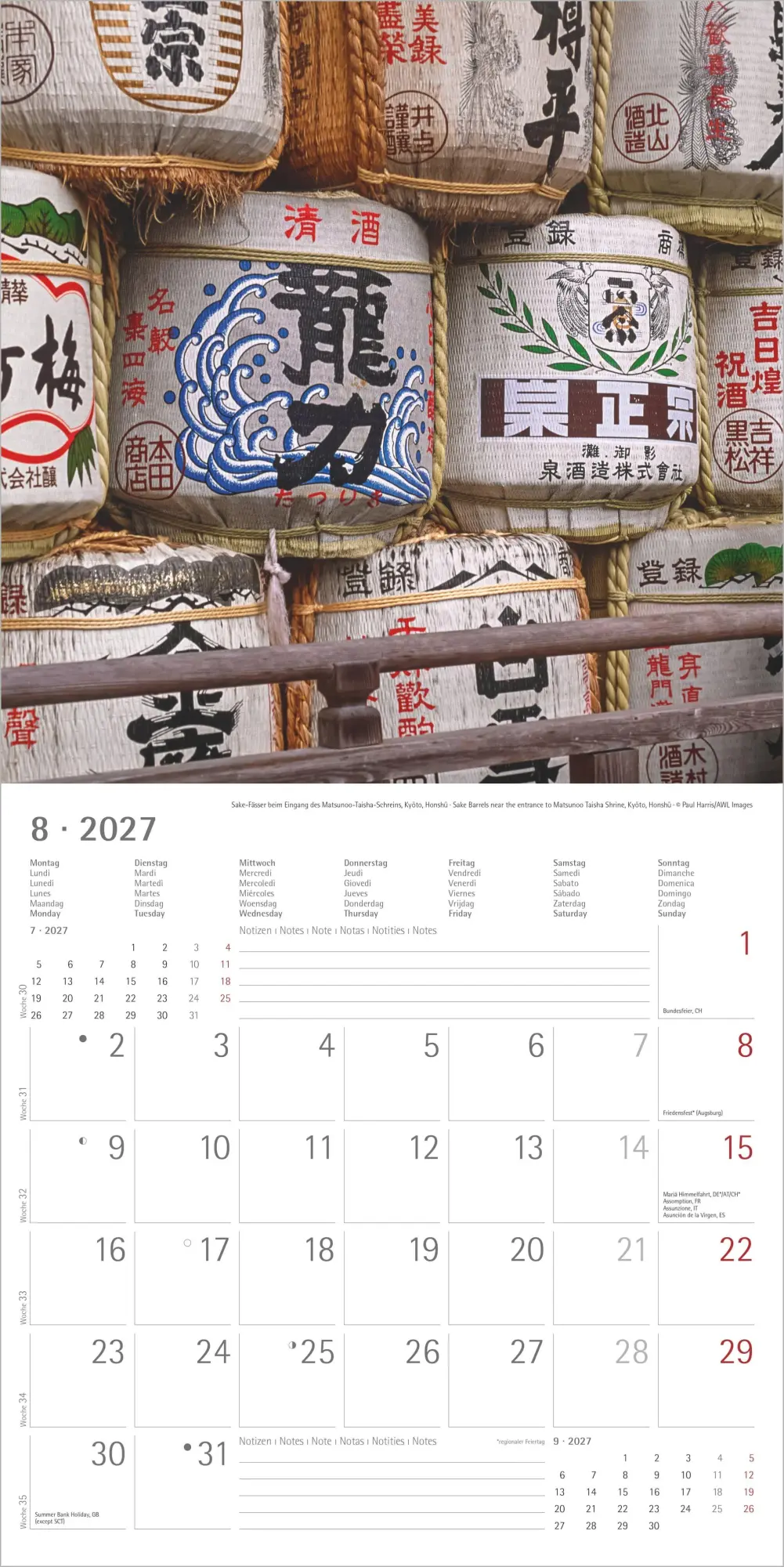 Bild: 4069095013377 | Japan 2027 | Neumann Verlage GmbH &amp; Co KG | Kalender | 14 S. | Deutsch