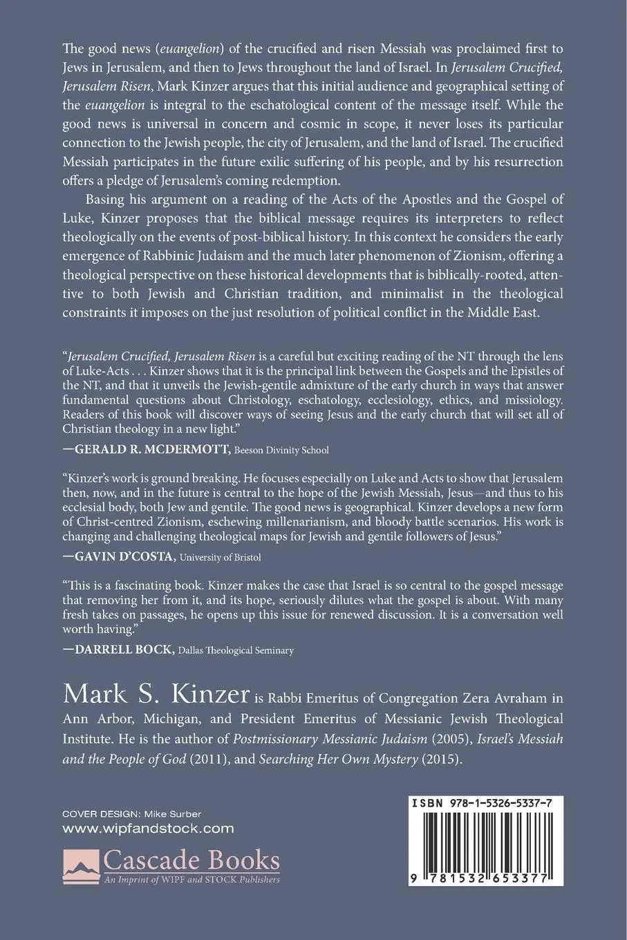 Rückseite: 9781532653377 | Jerusalem Crucified, Jerusalem Risen | Mark S. Kinzer | Taschenbuch