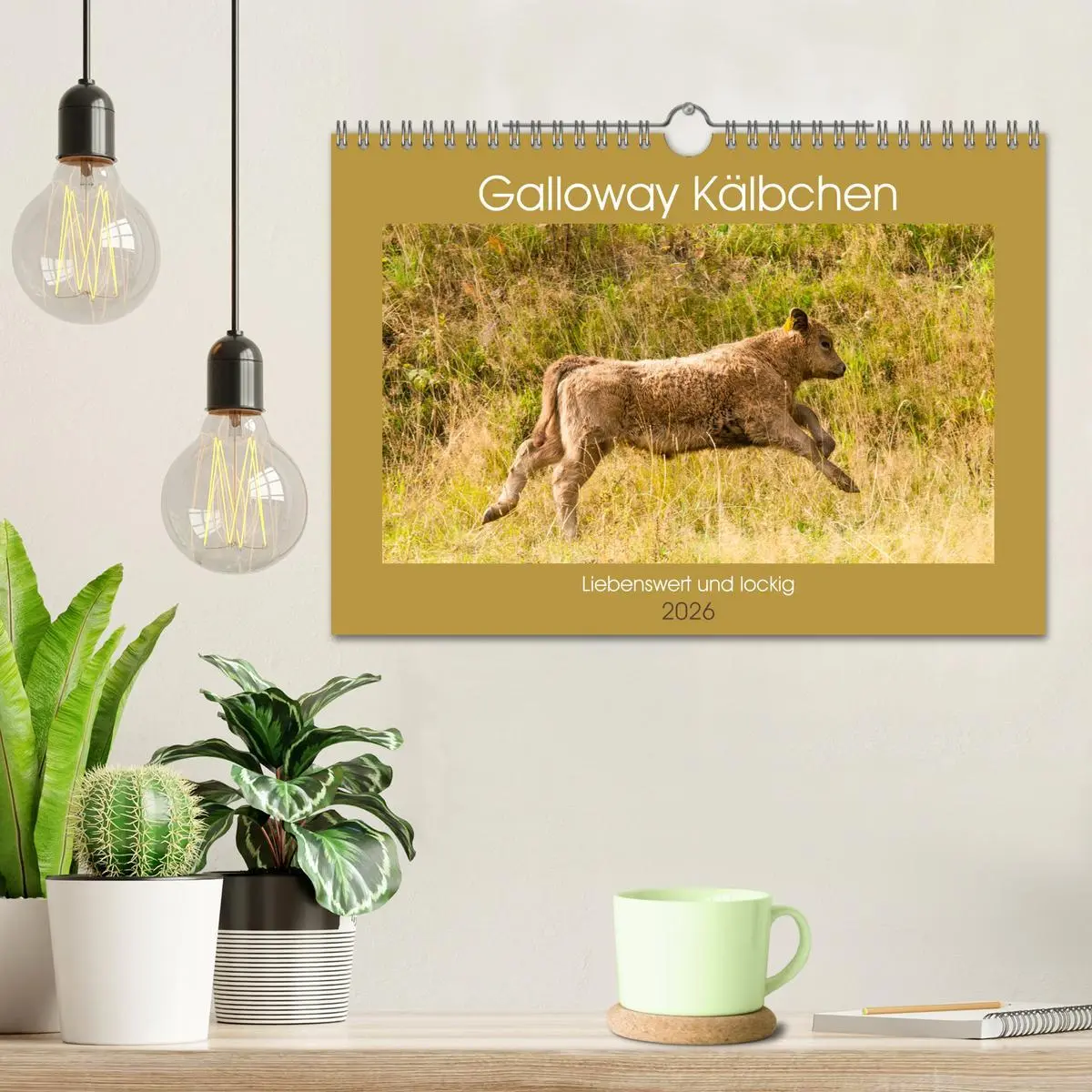 Bild: 9783457763377 | Galloway Kälbchen - Liebenswert und lockig (Wandkalender 2026 DIN...