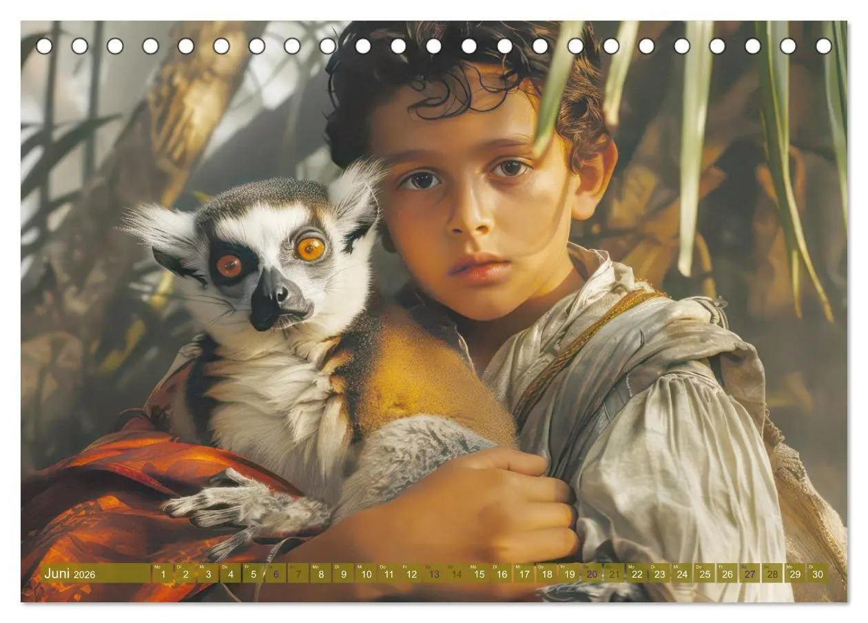 Bild: 9783457833377 | Eine kindliche Tierliebe - Herzensbilder (Tischkalender 2026 DIN A5...