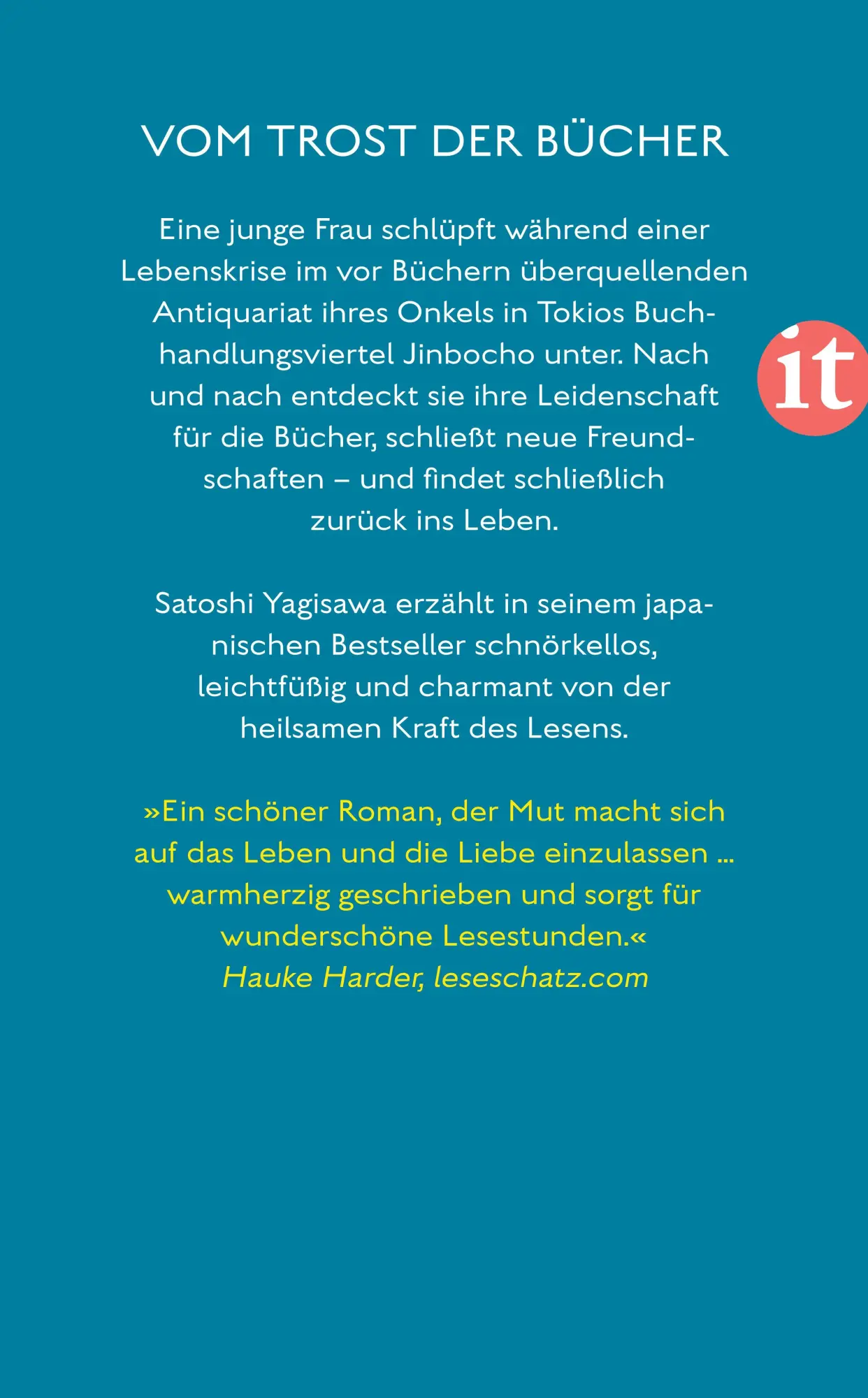 Rückseite: 9783458683377 | Die Tage in der Buchhandlung Morisaki | Satoshi Yagisawa | Taschenbuch