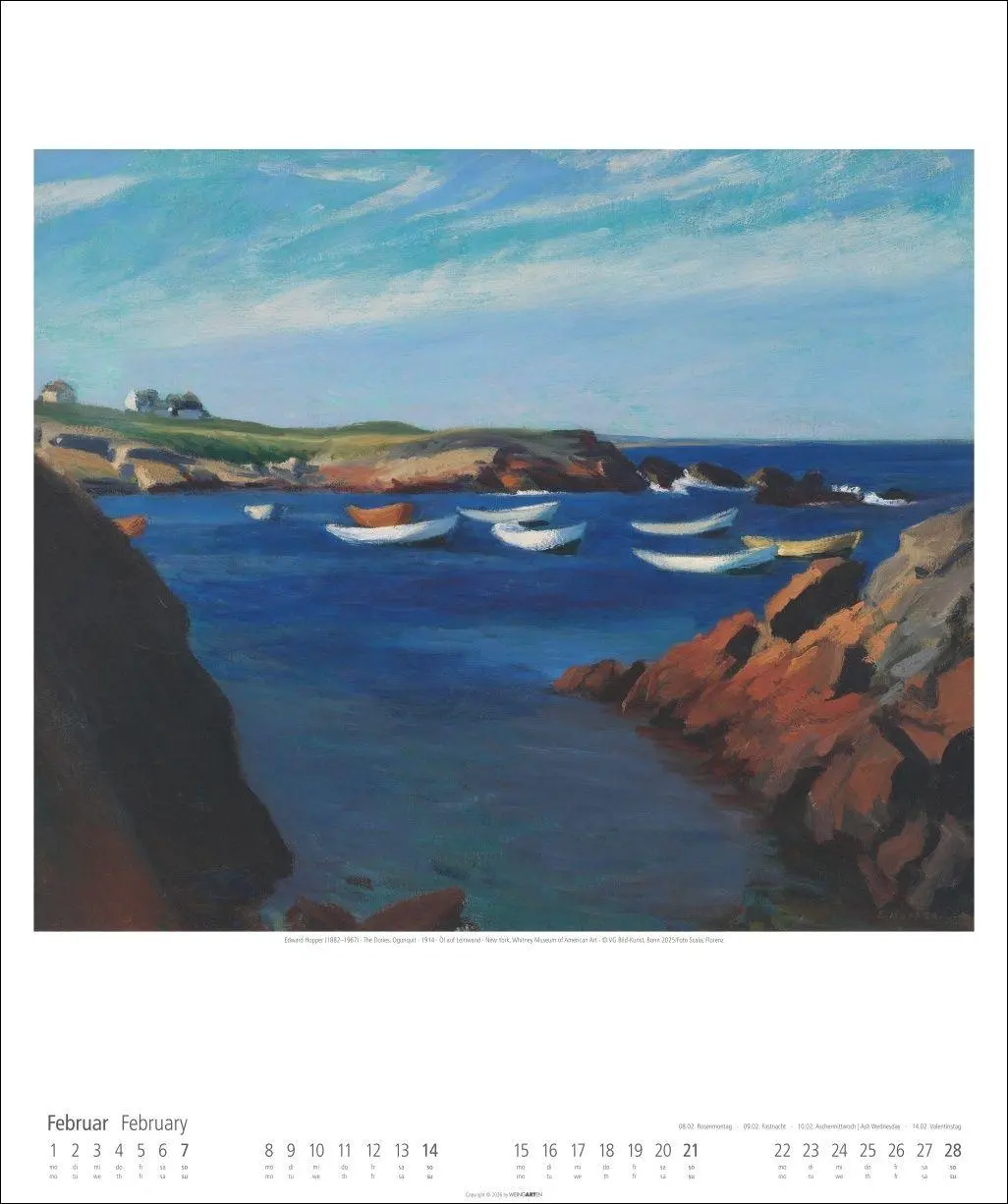 Bild: 9783839903377 | Edward Hopper Kalender 2027 | Edward Hopper | Kalender | Spiralbindung