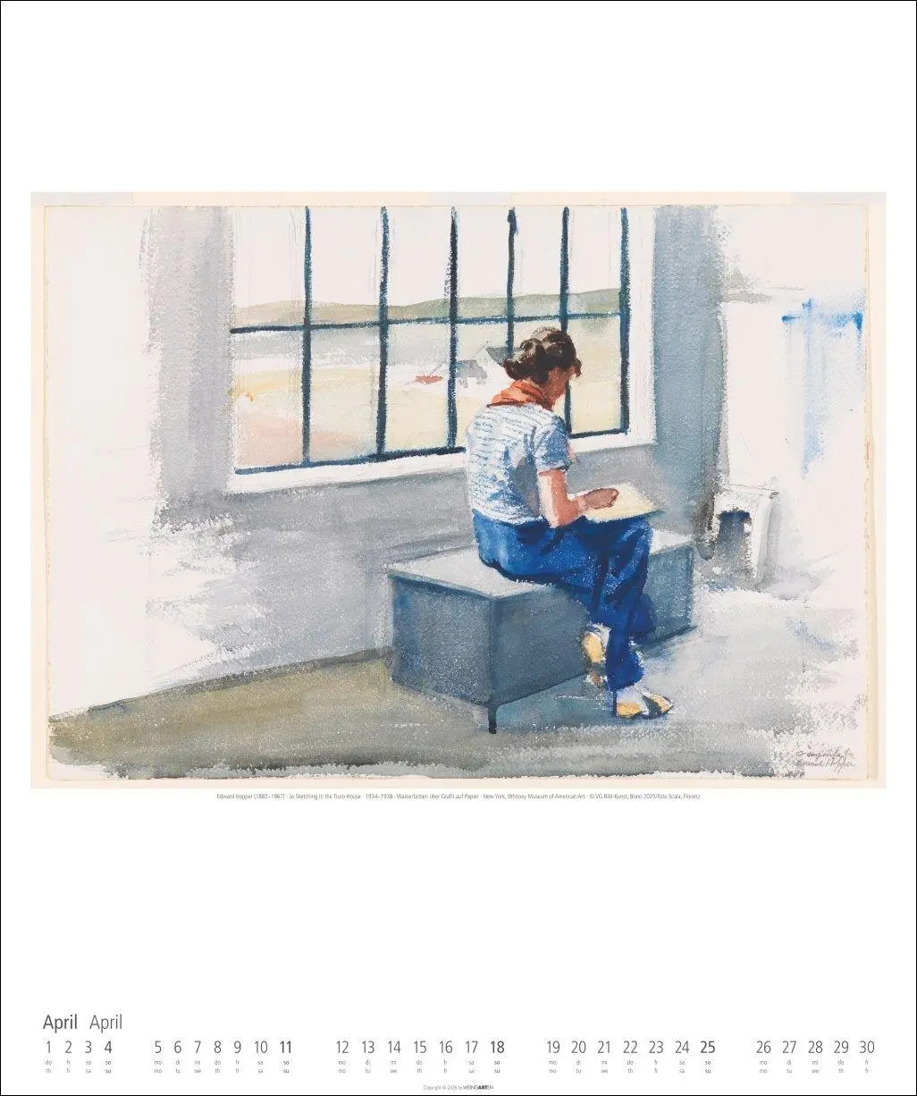 Bild: 9783839903377 | Edward Hopper Kalender 2027 | Edward Hopper | Kalender | Spiralbindung