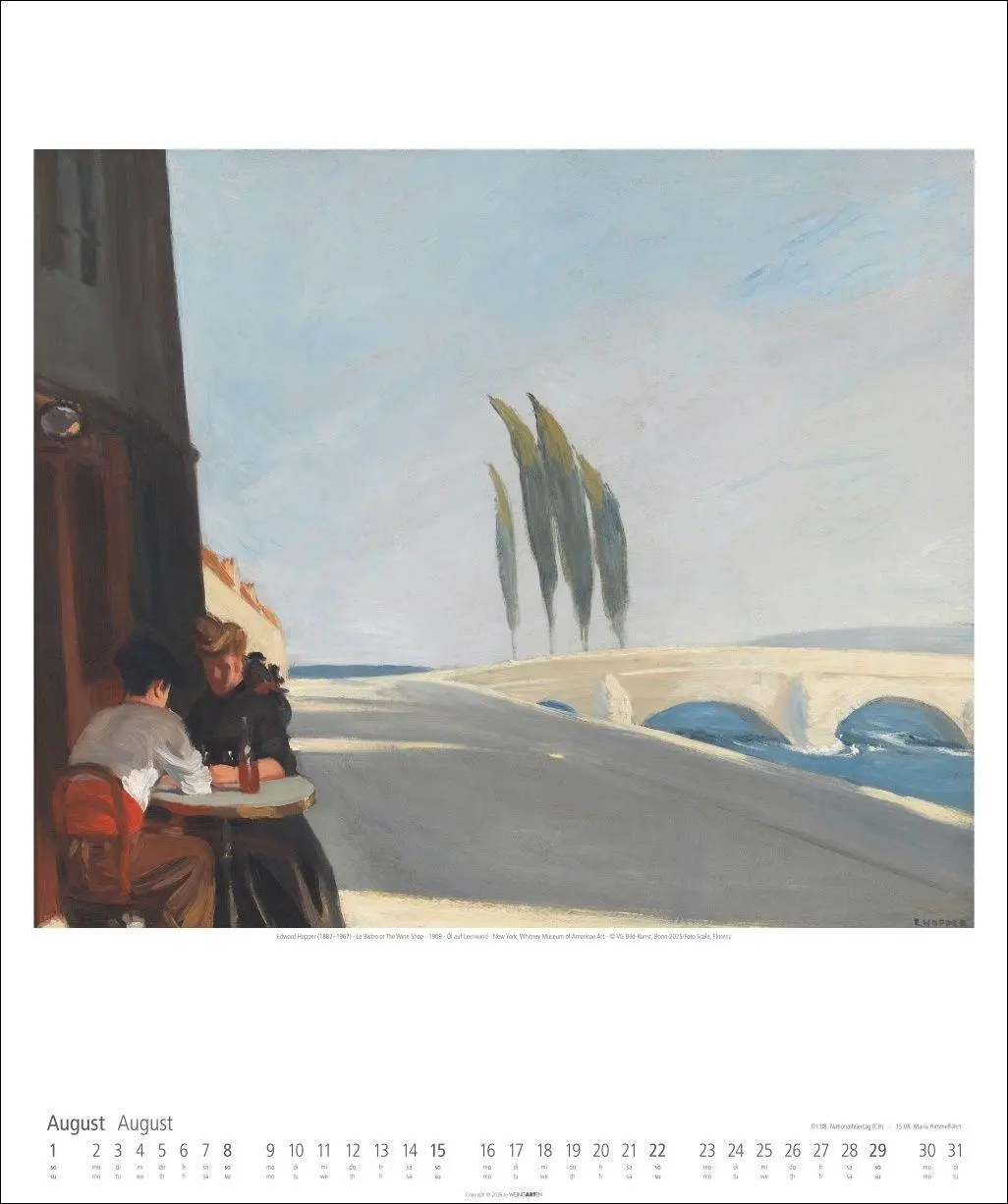 Bild: 9783839903377 | Edward Hopper Kalender 2027 | Edward Hopper | Kalender | Spiralbindung