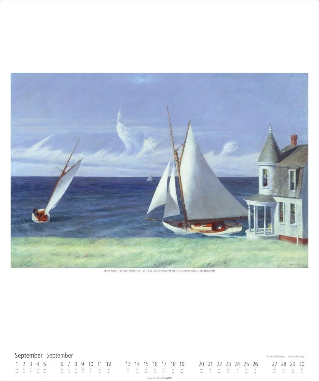 Bild: 9783839903377 | Edward Hopper Kalender 2027 | Edward Hopper | Kalender | Spiralbindung