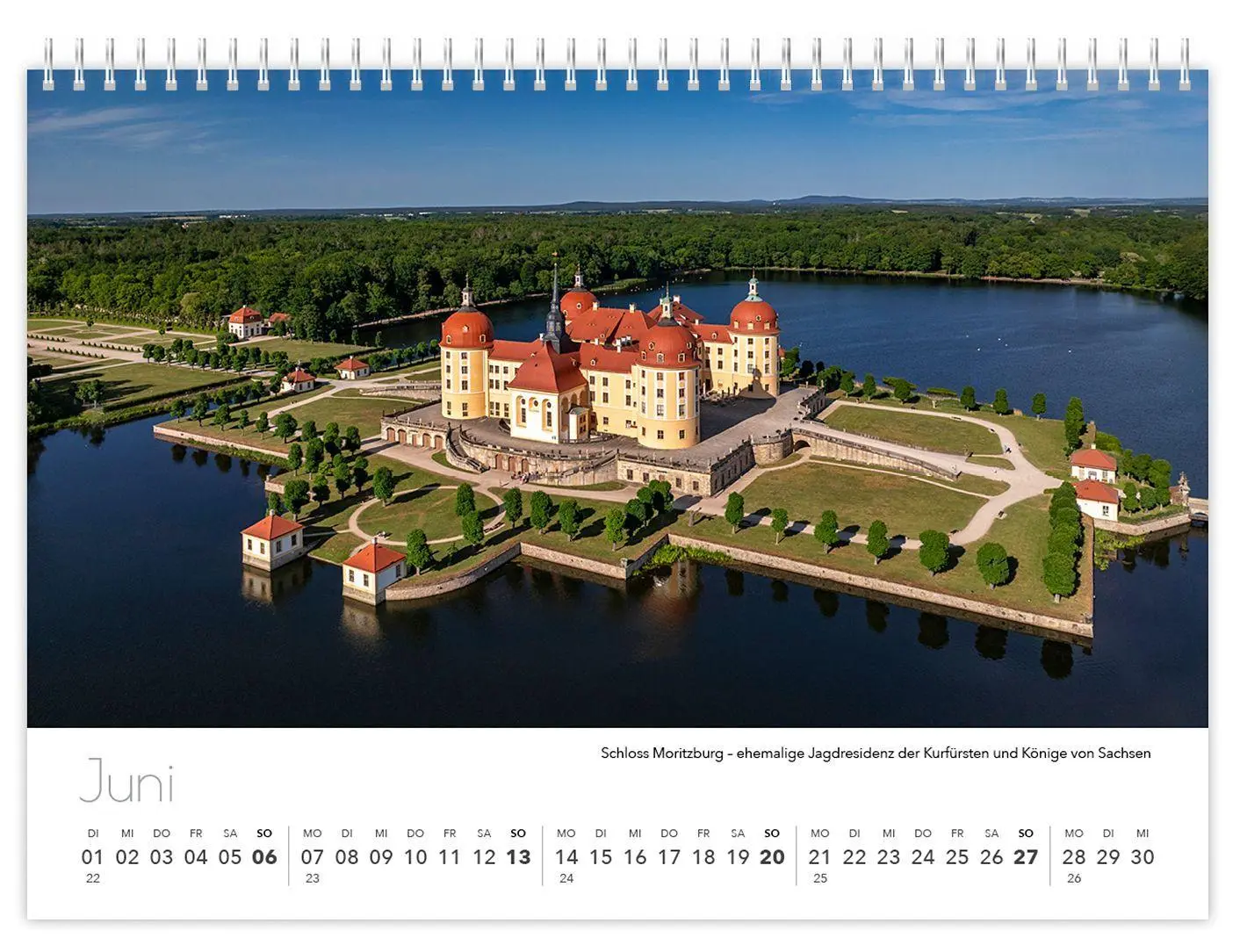 Bild: 9783912303377 | Kalender Sachsen von oben kompakt 2027 | 21 x 15 cm weißes Kalendarium