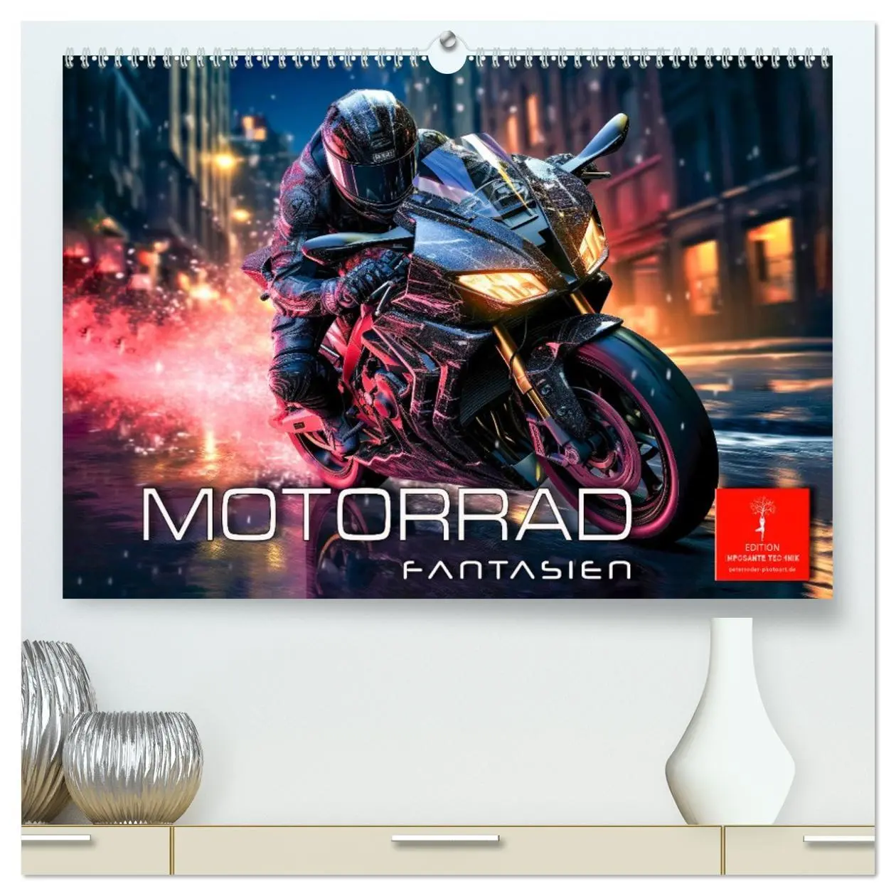 Cover: 9783457513477 | Motorrad Fantasien (hochwertiger Premium Wandkalender 2026 DIN A2...