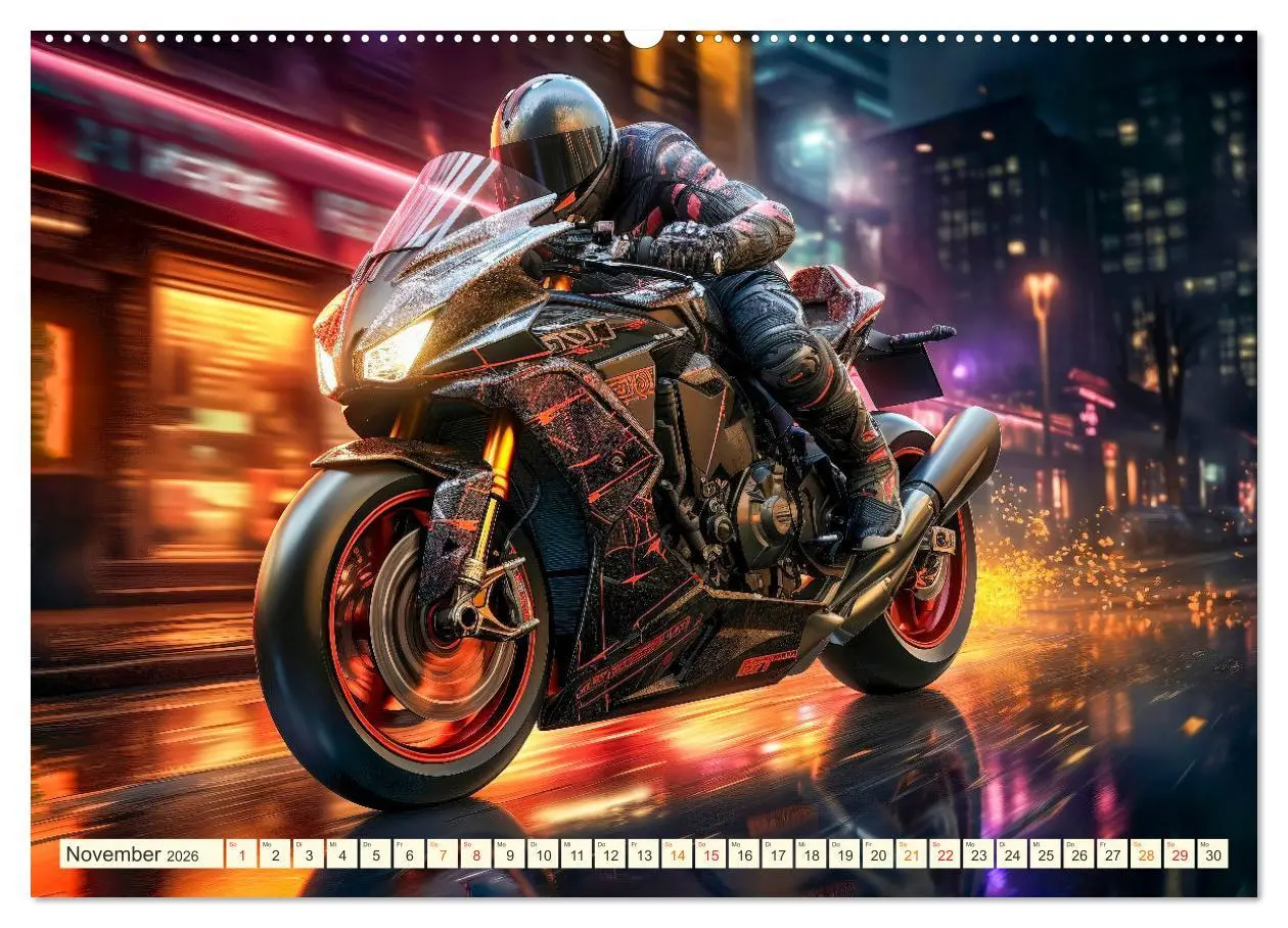 Bild: 9783457513477 | Motorrad Fantasien (hochwertiger Premium Wandkalender 2026 DIN A2...