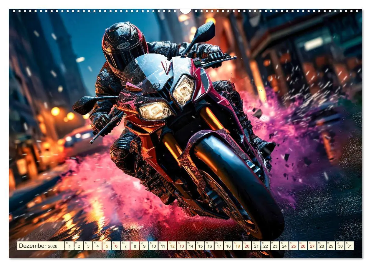 Bild: 9783457513477 | Motorrad Fantasien (hochwertiger Premium Wandkalender 2026 DIN A2...