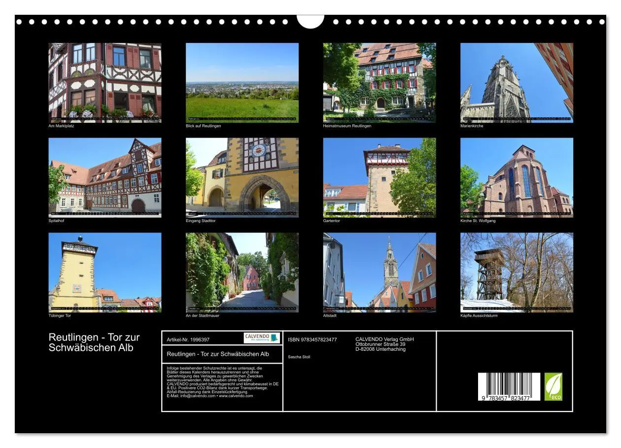 Bild: 9783457823477 | Reutlingen - Tor zur Schwäbischen Alb (Wandkalender 2026 DIN A3...