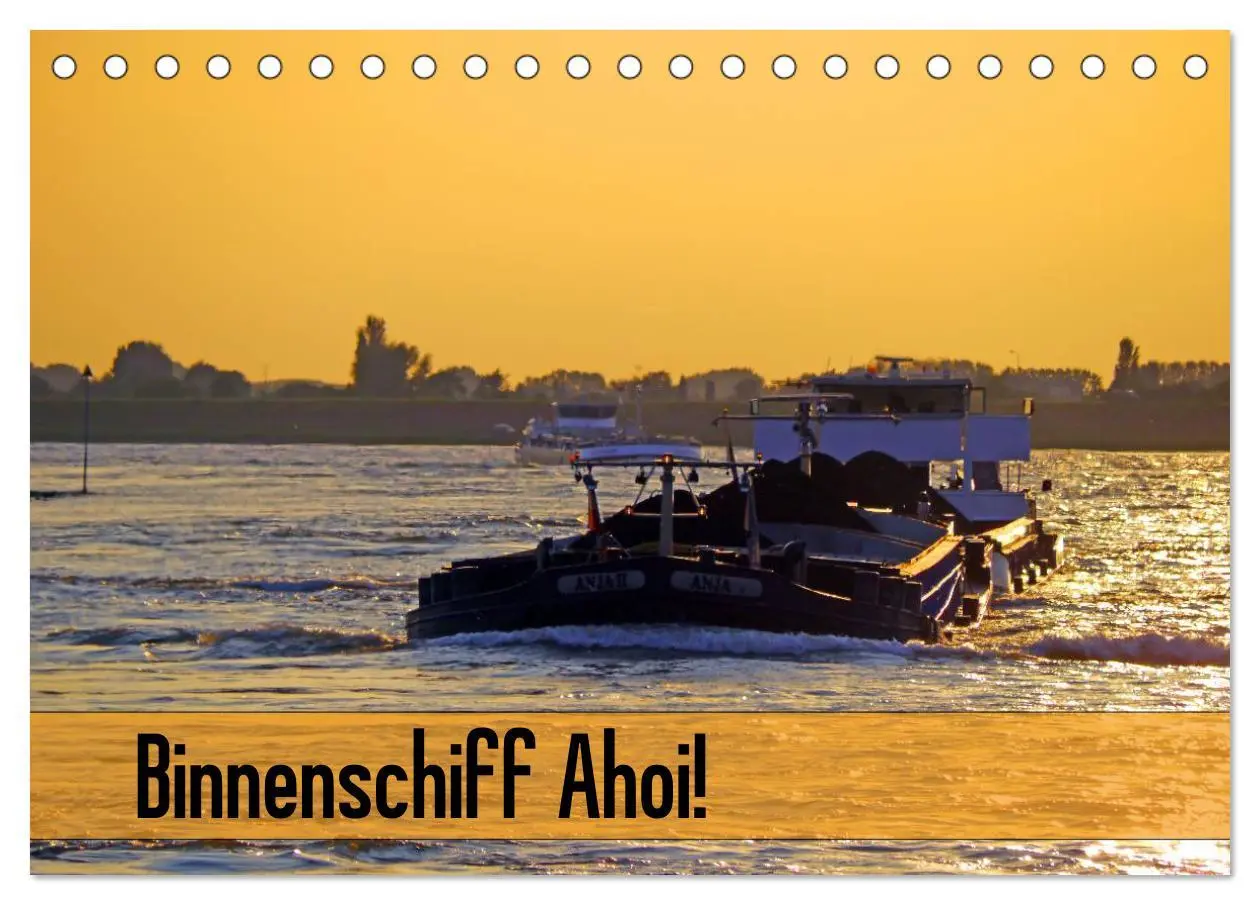 Cover: 9783516223477 | Binnenschiff Ahoi! (Tischkalender 2026 DIN A5 quer), CALVENDO...