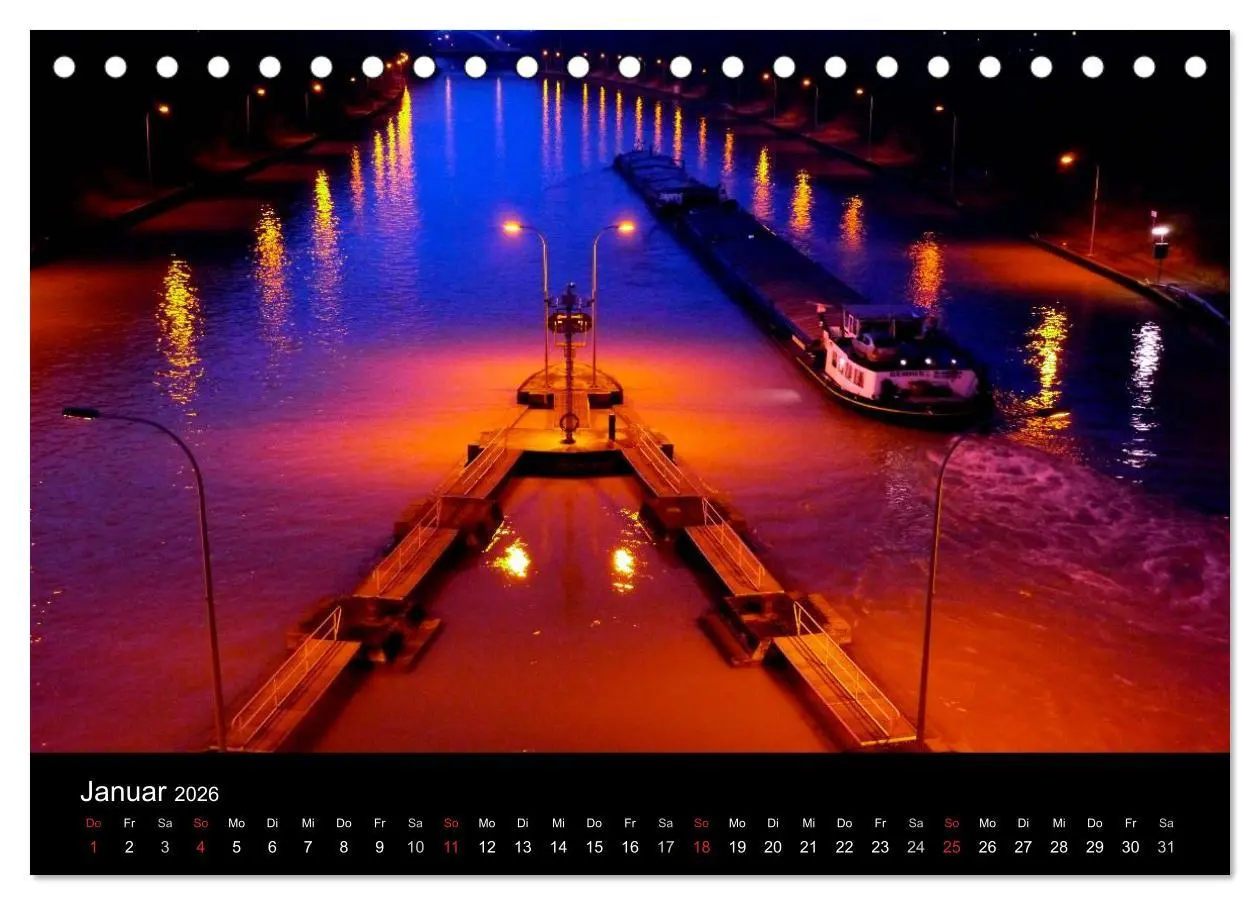 Bild: 9783516223477 | Binnenschiff Ahoi! (Tischkalender 2026 DIN A5 quer), CALVENDO...