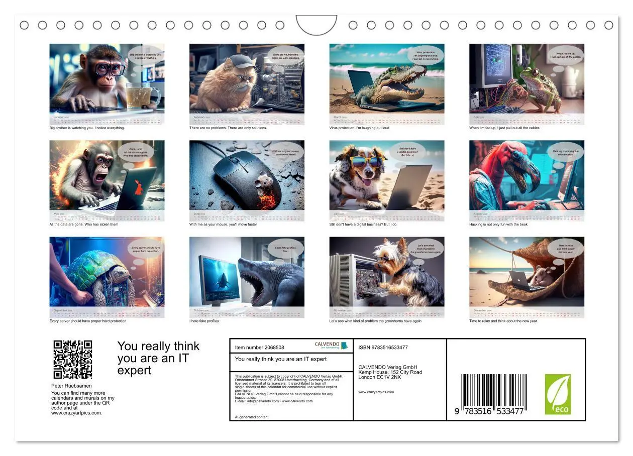 Bild: 9783516533477 | You really think you are an IT expert (Wall Calendar 2026 DIN A4...