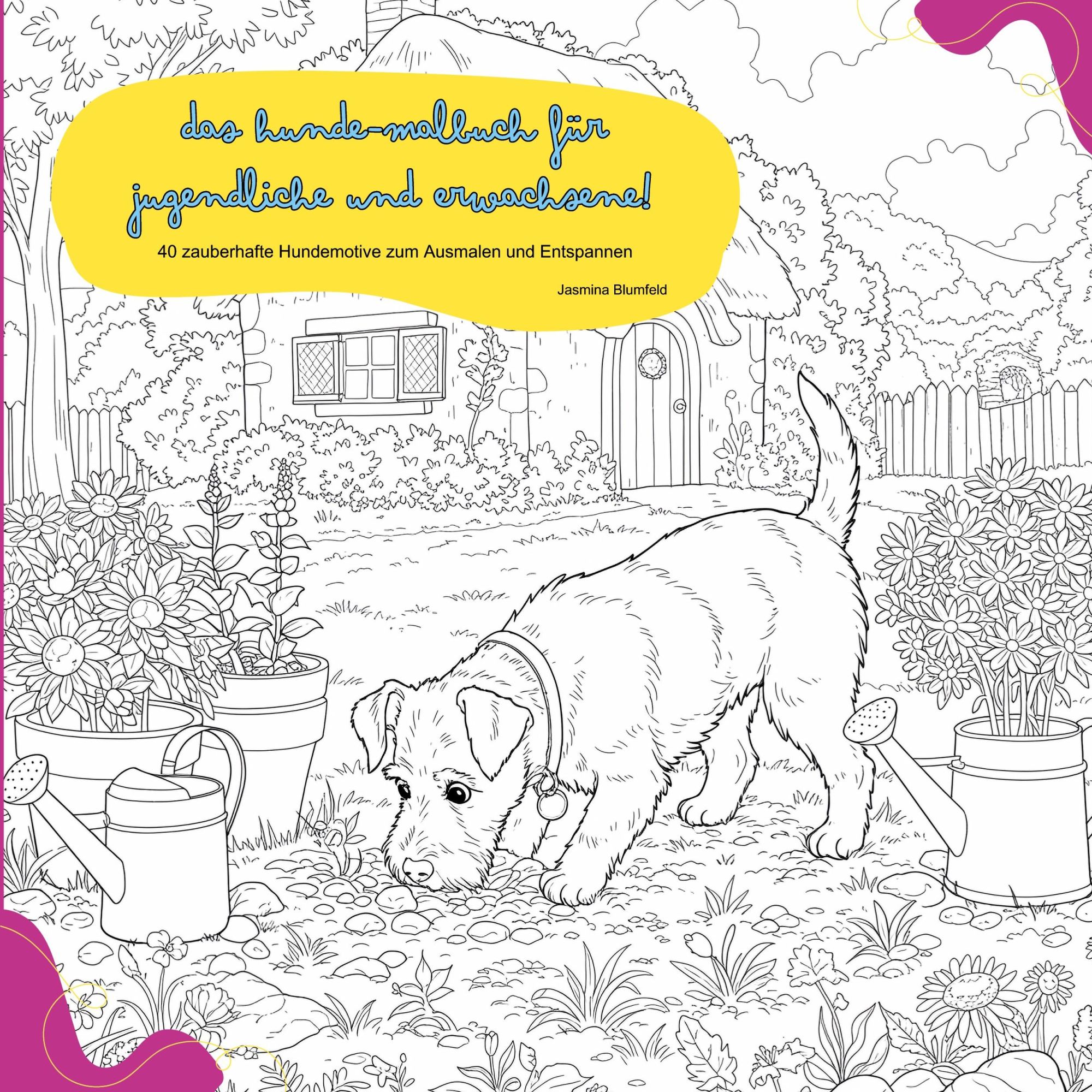 Cover: 9783819263477 | Das Hunde-Malbuch für Jugendliche und Erwachsene! | Jasmina Blumfeld