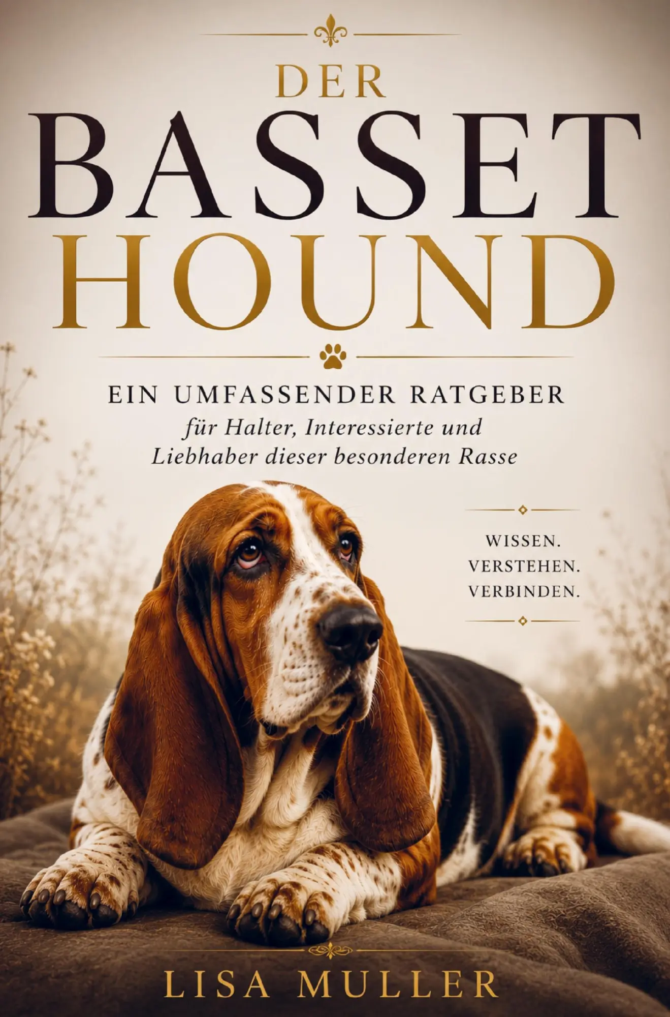 Cover: 9789403903477 | Basset Hound Ratgeber - Das umfassende Basset Hound Buch | Lisa Muller