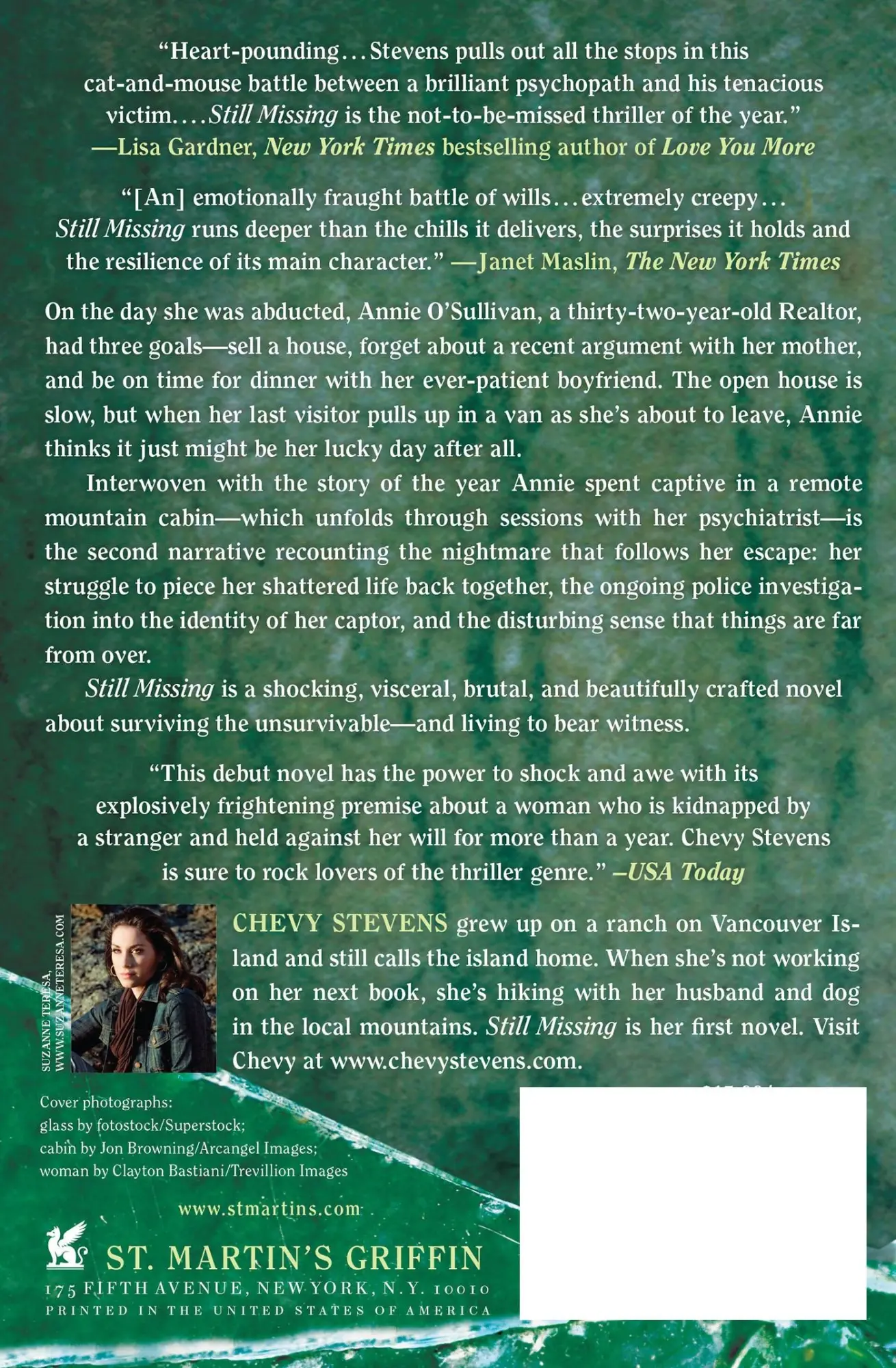 Rückseite: 9780312573577 | Still Missing | Chevy Stevens | Buch | St. Martins Press | Englisch