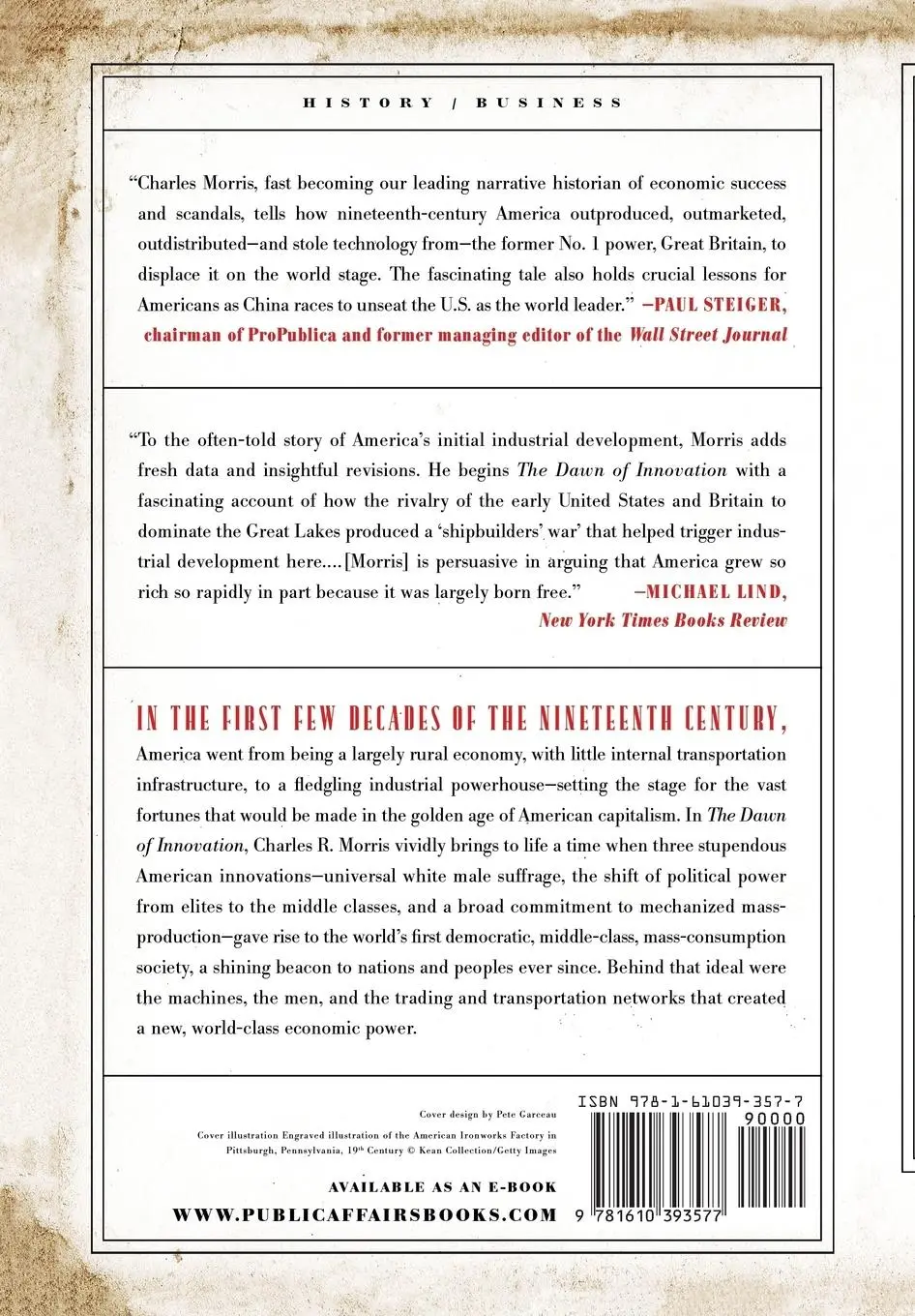 Rückseite: 9781610393577 | The Dawn of Innovation | The First American Industrial Revolution