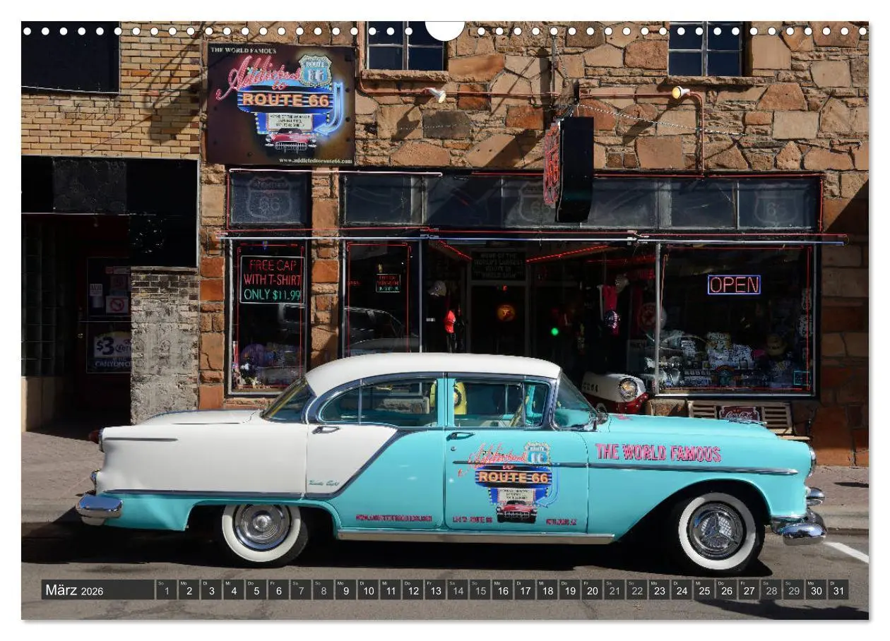Bild: 9783457673577 | Route 66 (Wandkalender 2026 DIN A3 quer), CALVENDO Monatskalender