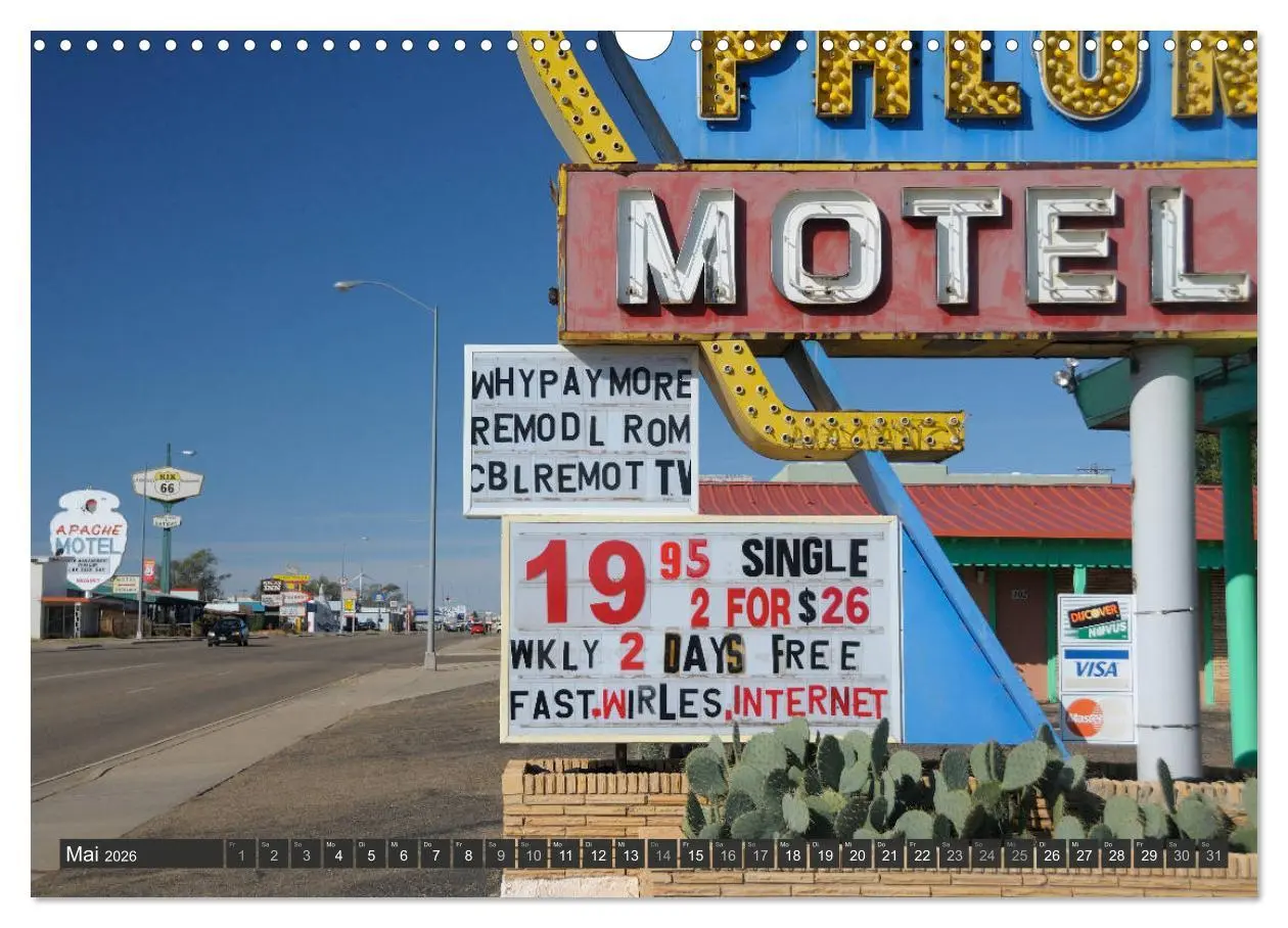 Bild: 9783457673577 | Route 66 (Wandkalender 2026 DIN A3 quer), CALVENDO Monatskalender