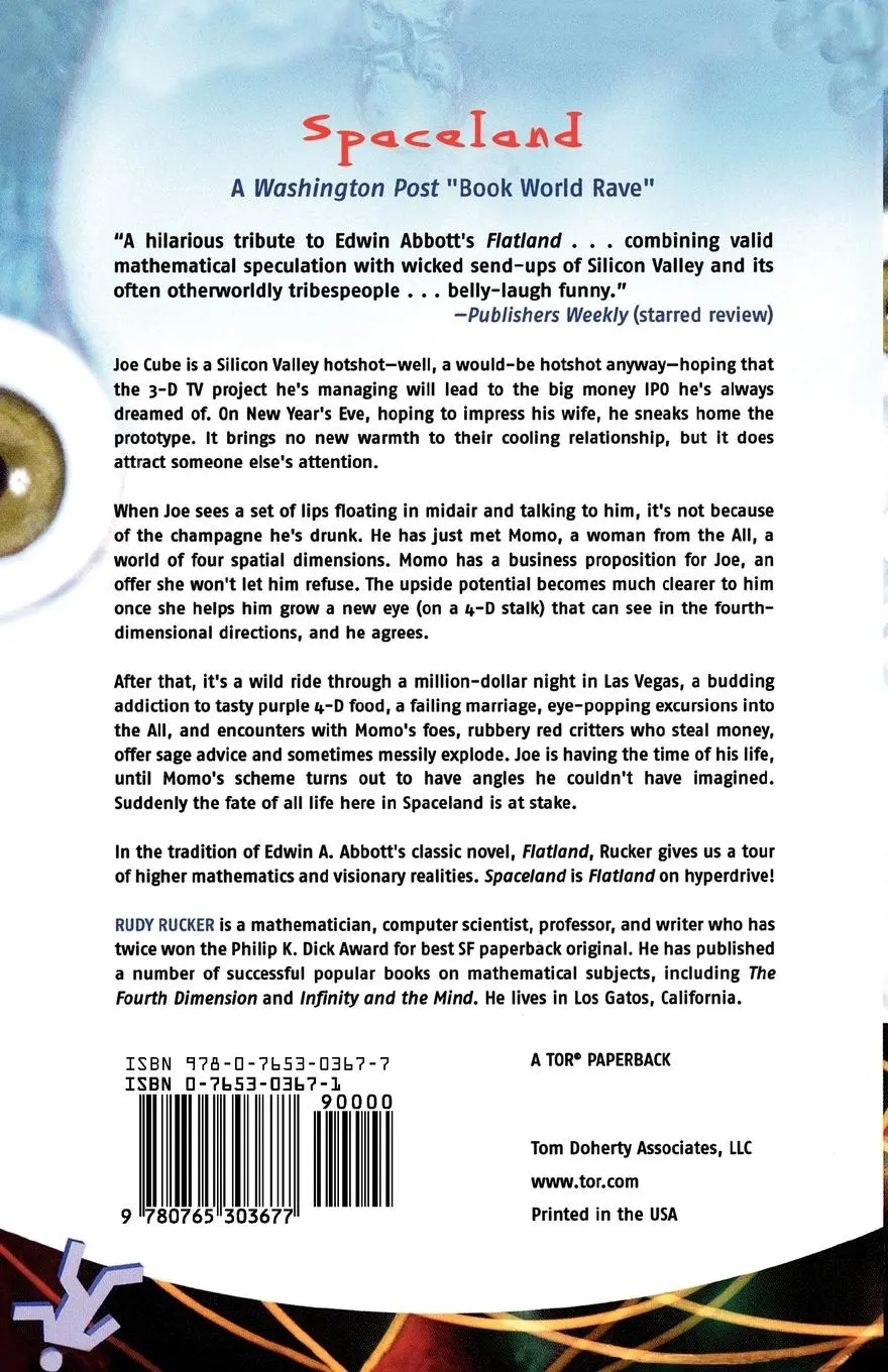Rückseite: 9780765303677 | Spaceland | A Novel of the Fourth Dimension | Rudy von B. Rucker
