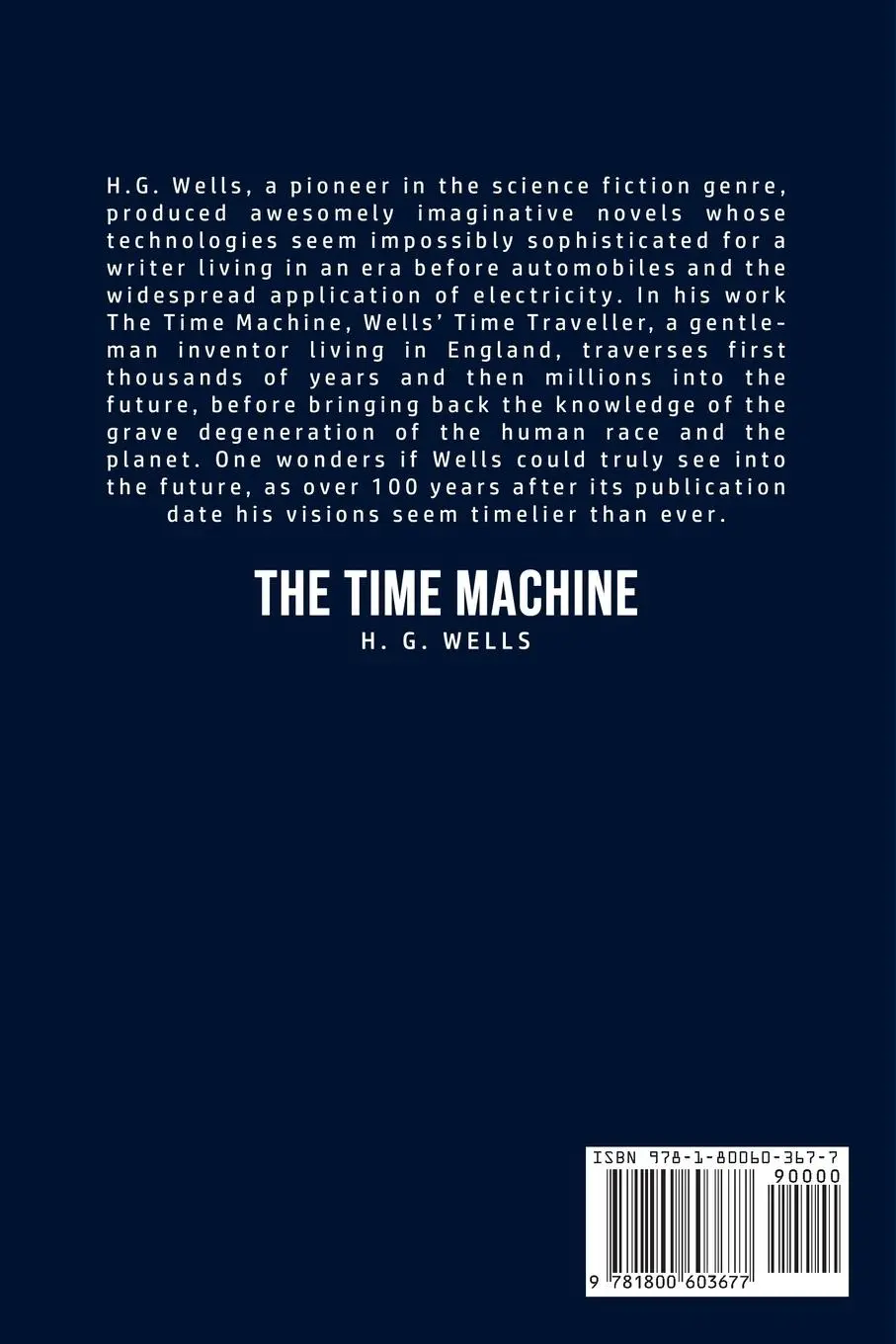 Rückseite: 9781800603677 | The Time Machine | H. G. Wells | Taschenbuch | Kartoniert / Broschiert
