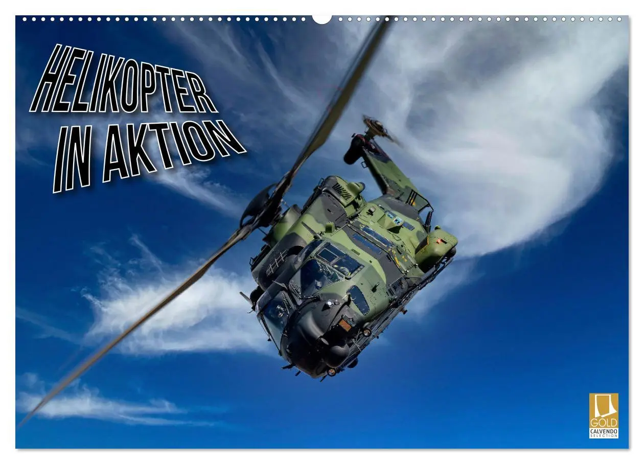 Cover: 9783457593677 | Helikopter in Aktion (Wandkalender 2026 DIN A2 quer), CALVENDO...