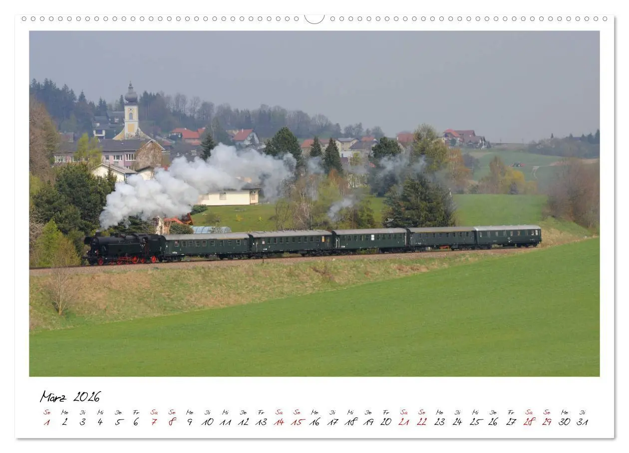 Bild: 9783457733677 | Mit Volldampf durch Österreich (hochwertiger Premium Wandkalender...