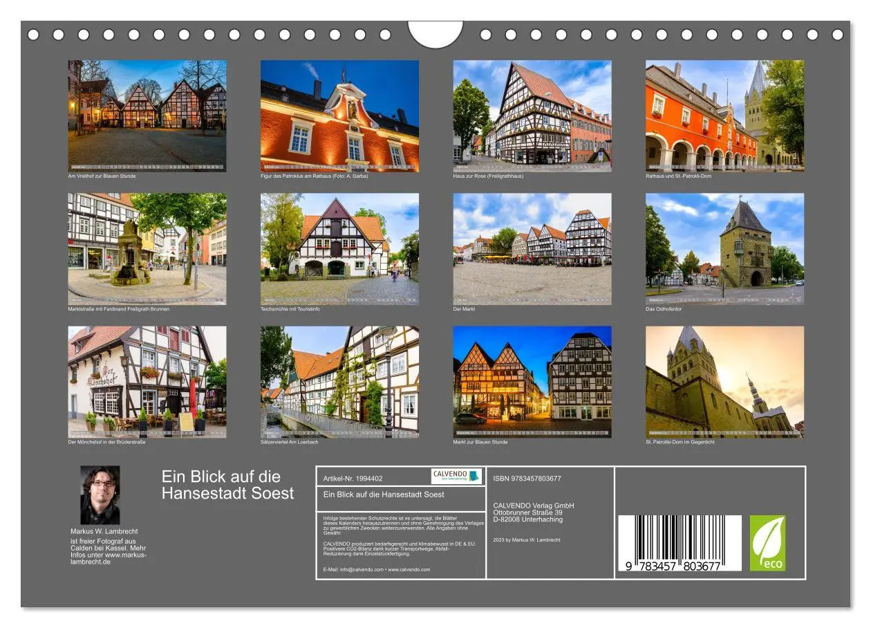 Bild: 9783457803677 | Ein Blick auf die Hansestadt Soest (Wandkalender 2026 DIN A4 quer),...