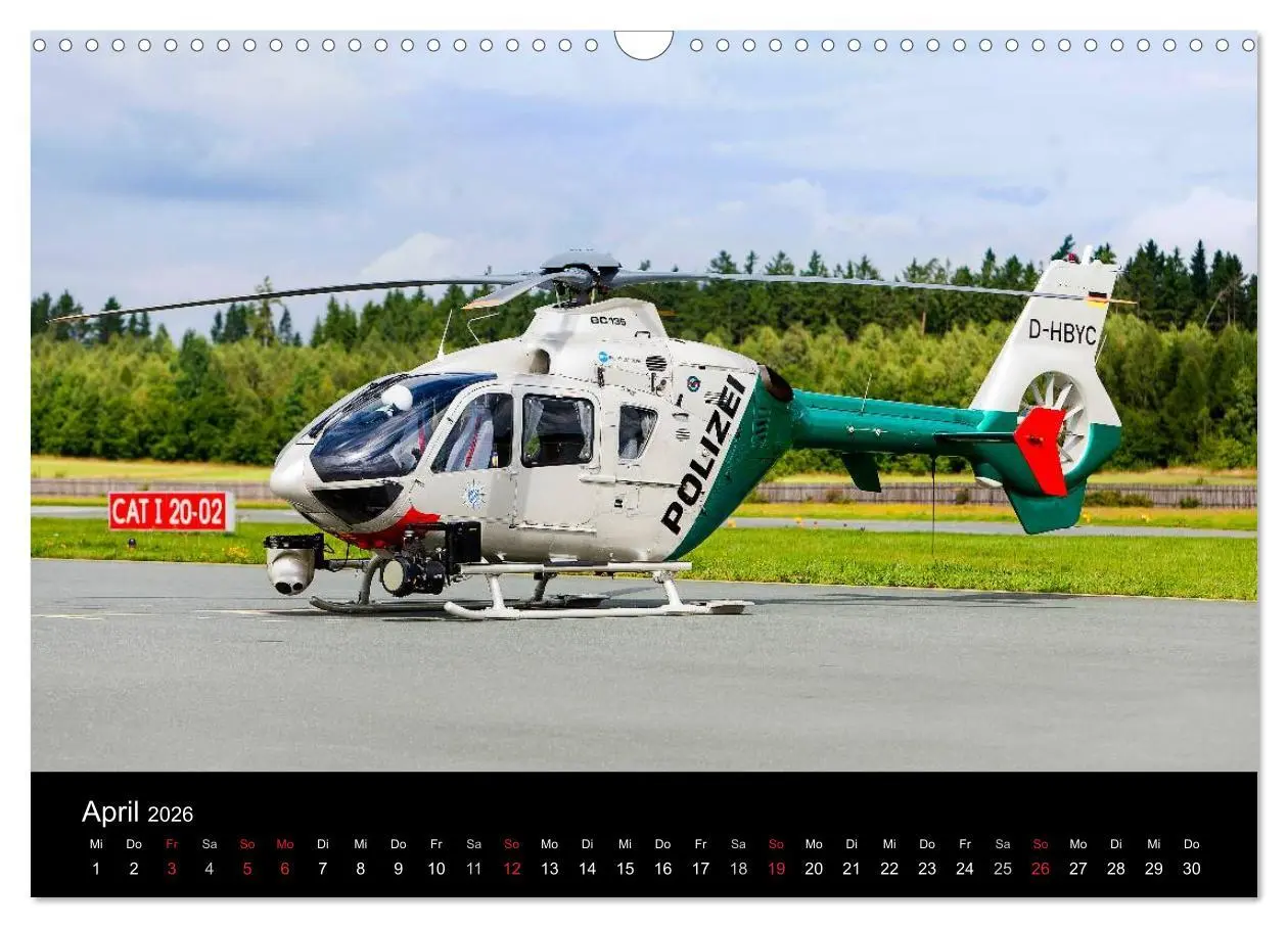 Bild: 9783516203677 | Helicopter 2026 (Wandkalender 2026 DIN A3 quer), CALVENDO...