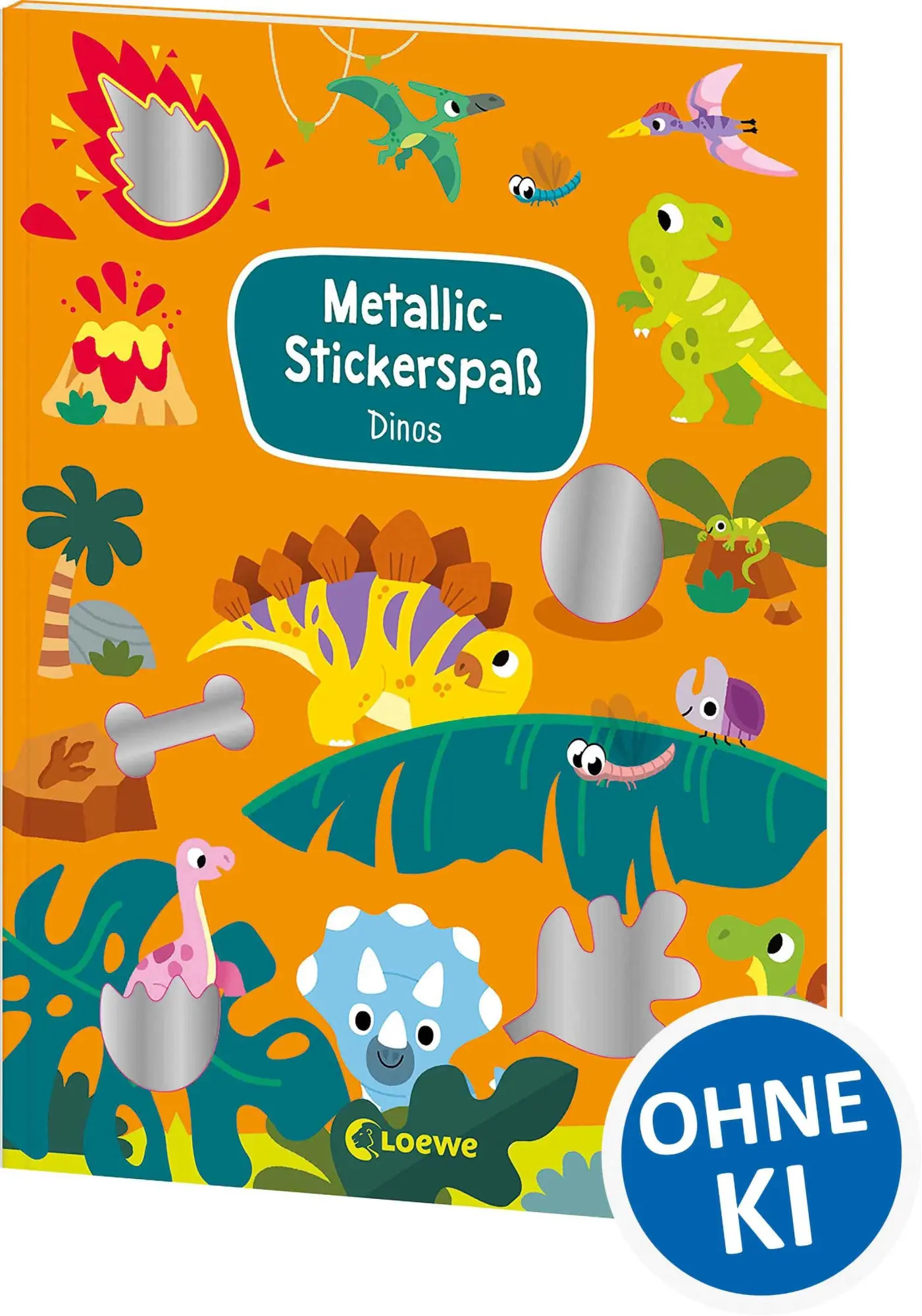 Cover: 9783743223677 | Metallic-Stickerspaß - Dinos | Svenja Pidde | Taschenbuch | 32 S.