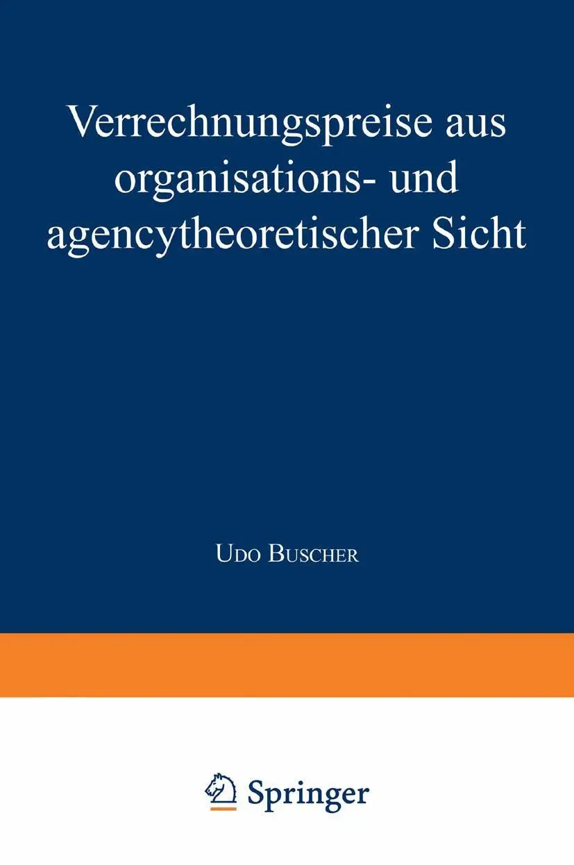 Cover: 9783824403677 | Verrechnungspreise aus organisations- und agencytheoretischer Sicht