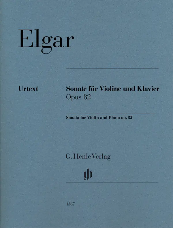 Cover: 9790201813677 | Sonata For Violin And Piano | Op. 82 | Edward Elgar | Taschenbuch