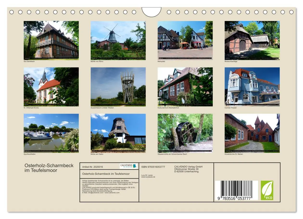 Bild: 9783516053777 | Osterholz-Scharmbeck im Teufelsmoor (Wandkalender 2026 DIN A4...