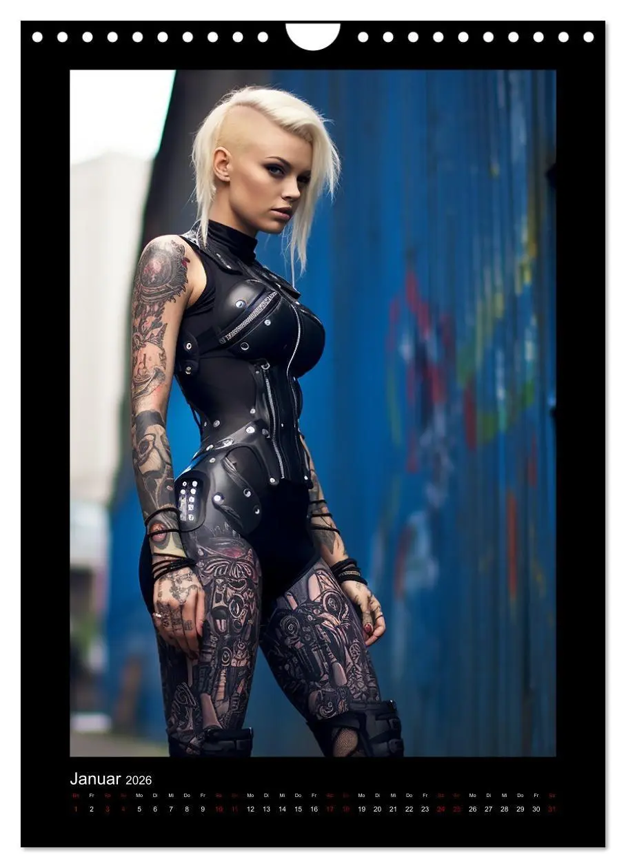 Bild: 9783516293777 | Cybergirls (Wandkalender 2026 DIN A4 hoch), CALVENDO Monatskalender