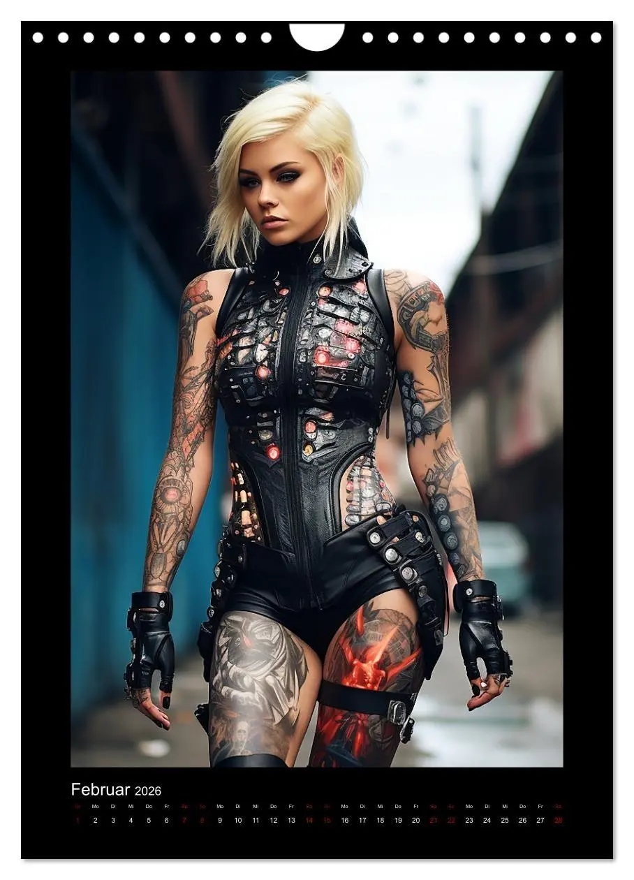 Bild: 9783516293777 | Cybergirls (Wandkalender 2026 DIN A4 hoch), CALVENDO Monatskalender