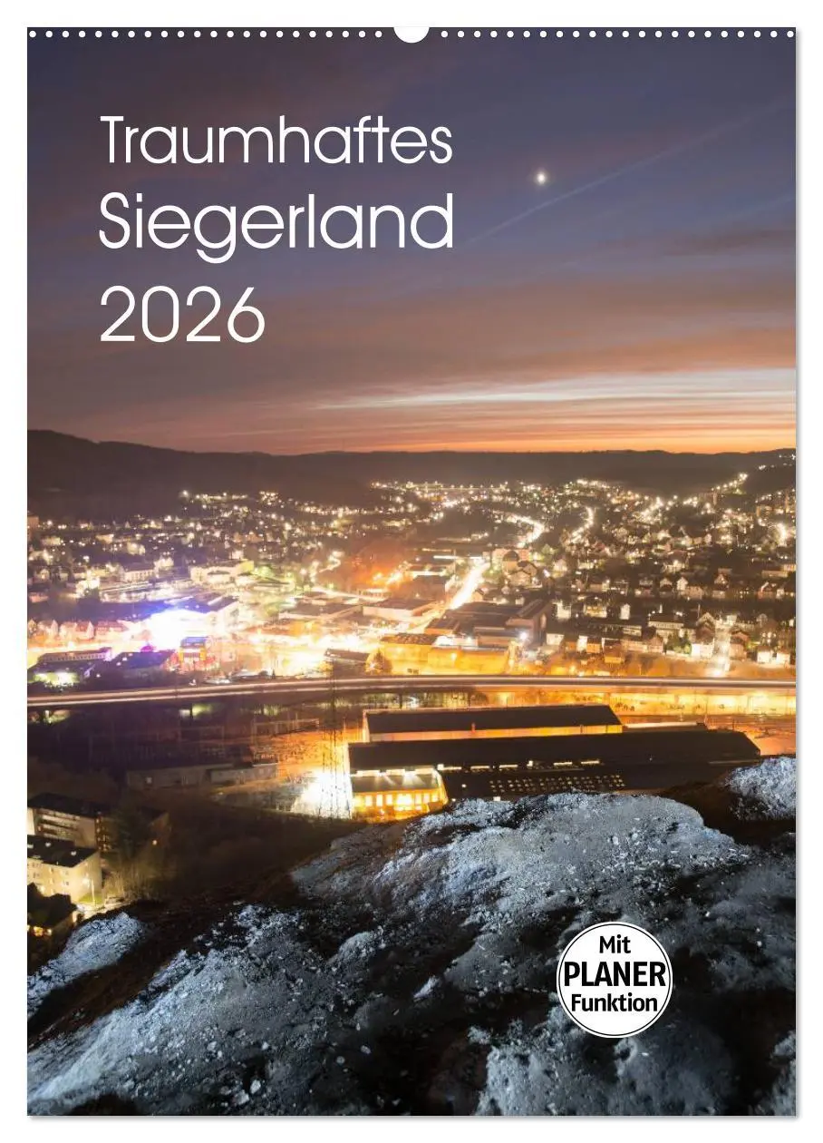 Cover: 9783516433777 | Traumhaftes Siegerland 2026 (Wandkalender 2026 DIN A2 hoch),...