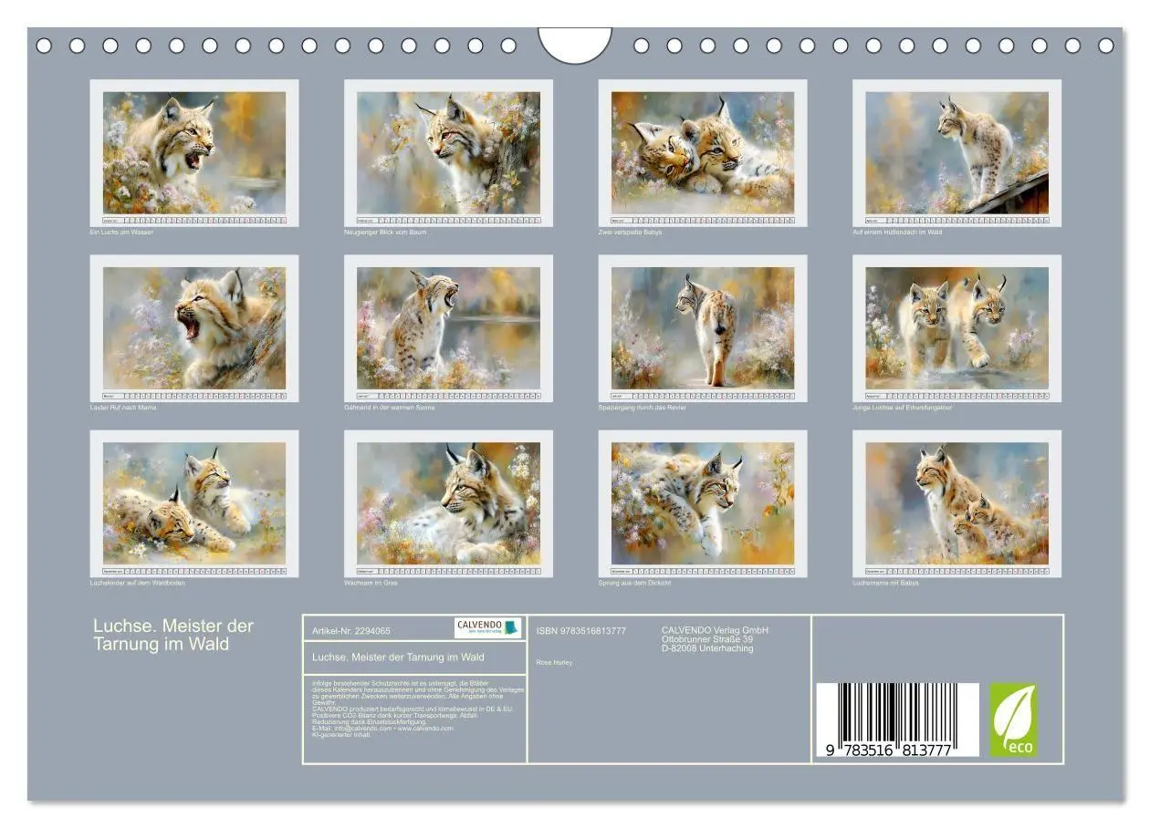 Bild: 9783516813777 | Luchse. Meister der Tarnung im Wald (Wandkalender 2027 DIN A4...