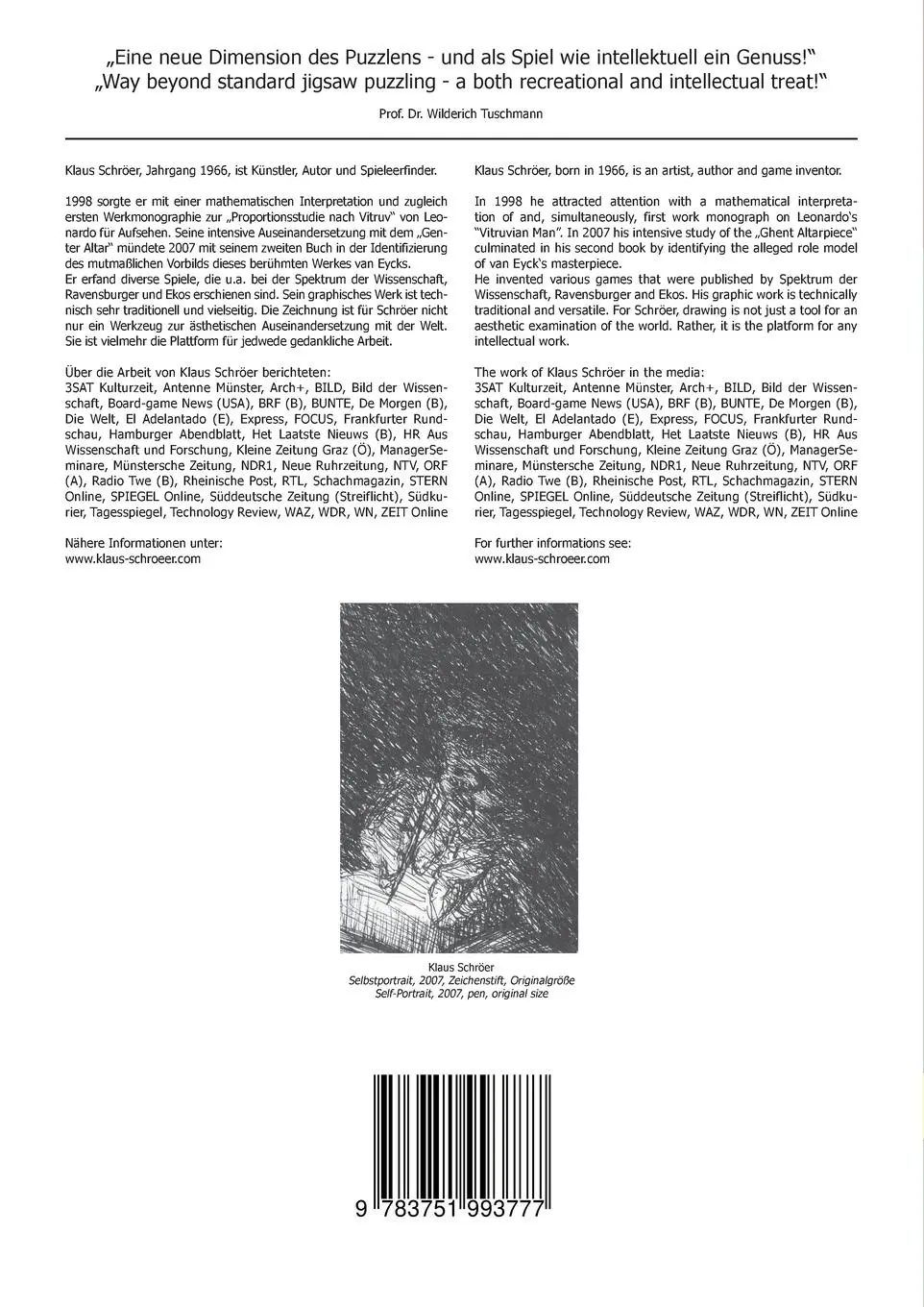 Rückseite: 9783751993777 | Faltpuzzles Tiere | Folding Puzzles Animals | Klaus Schröer | Buch