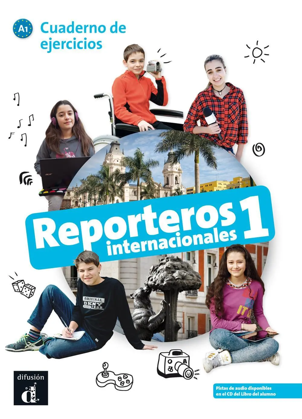 Cover: 9788416943777 | Reporteros internacionales 1 - Cuaderno de ejercicios + audio...