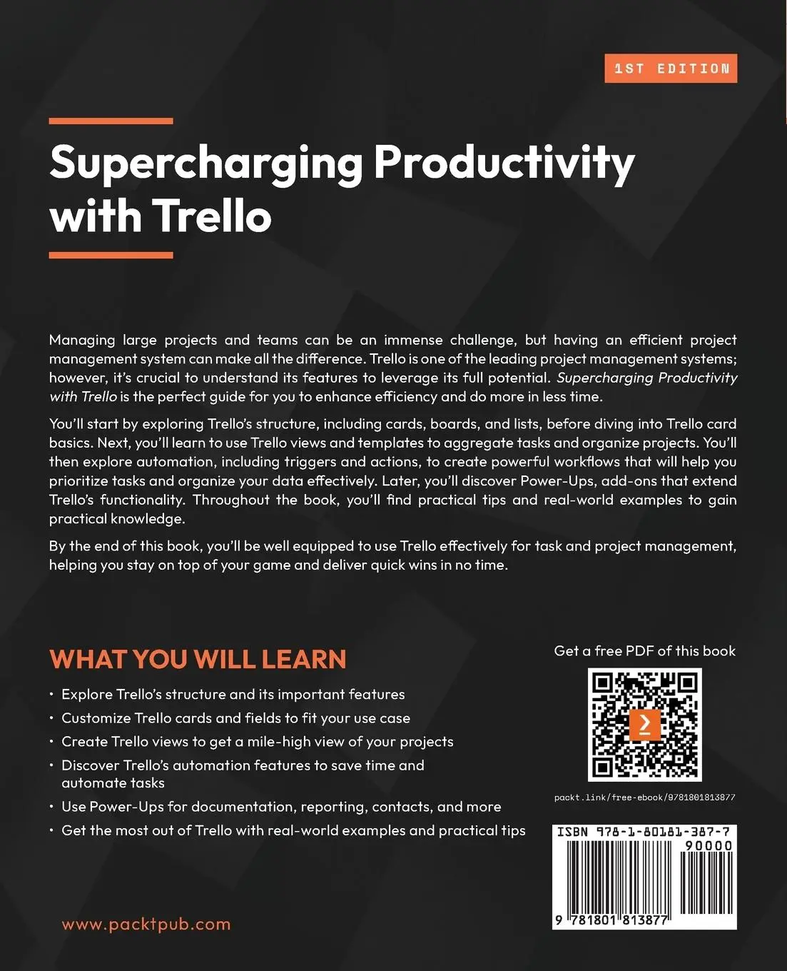 Rückseite: 9781801813877 | Supercharging Productivity with Trello | Brittany Joiner | Taschenbuch