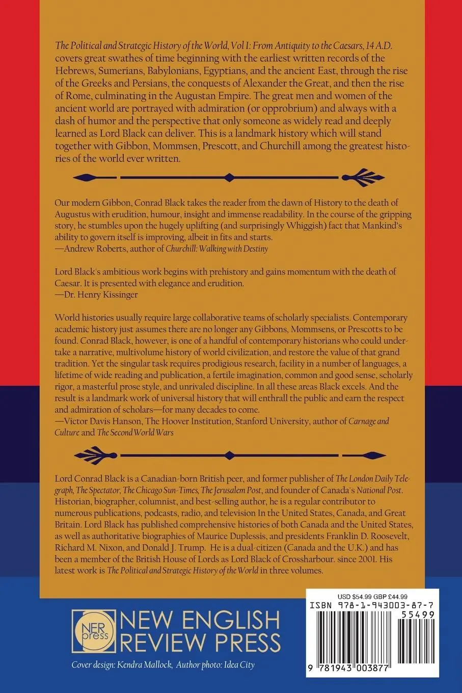 Rückseite: 9781943003877 | The Political and Strategic History of the World, Vol I | Conrad Black