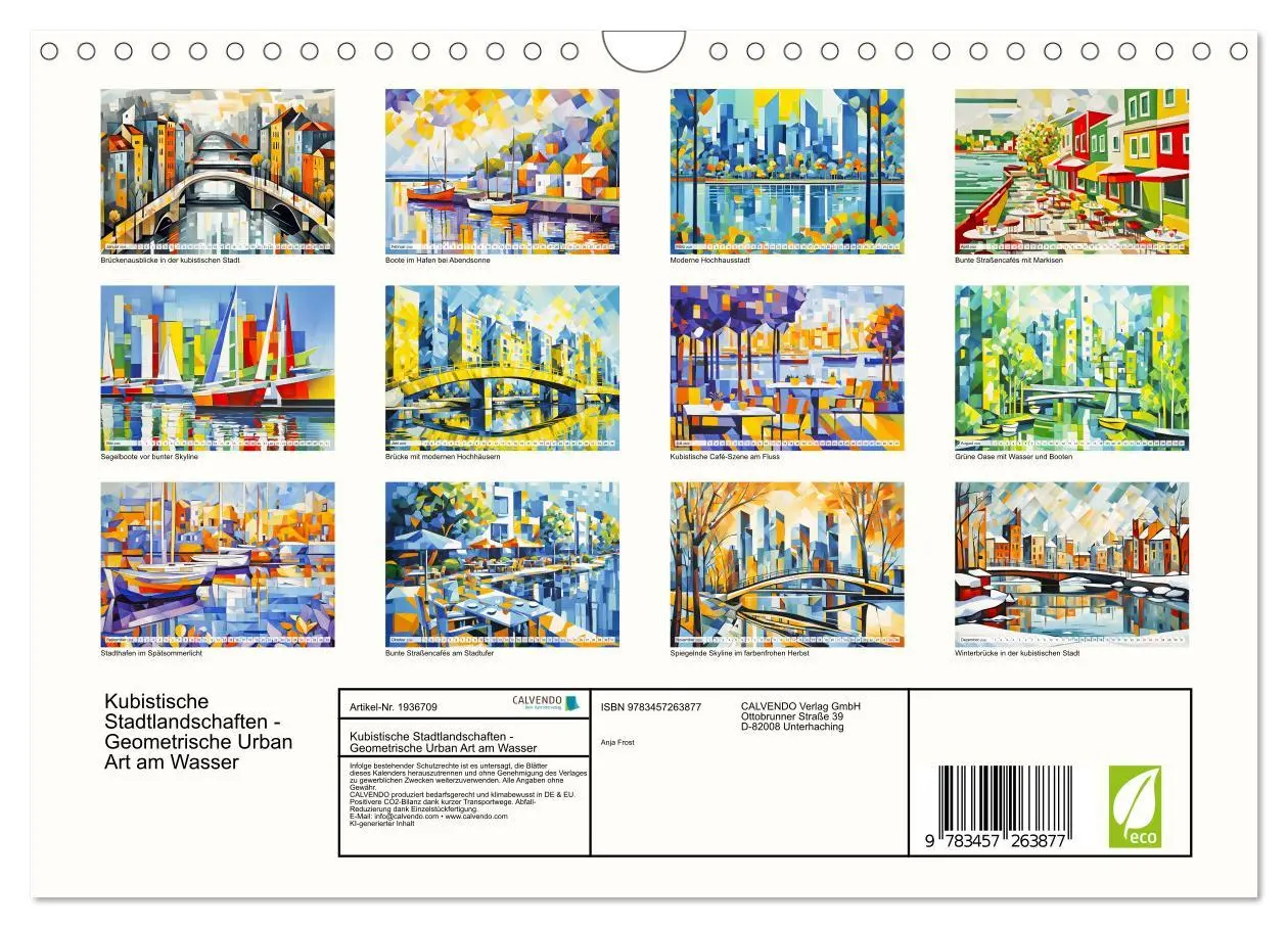 Bild: 9783457263877 | Kubistische Stadtlandschaften - Geometrische Urban Art am Wasser...
