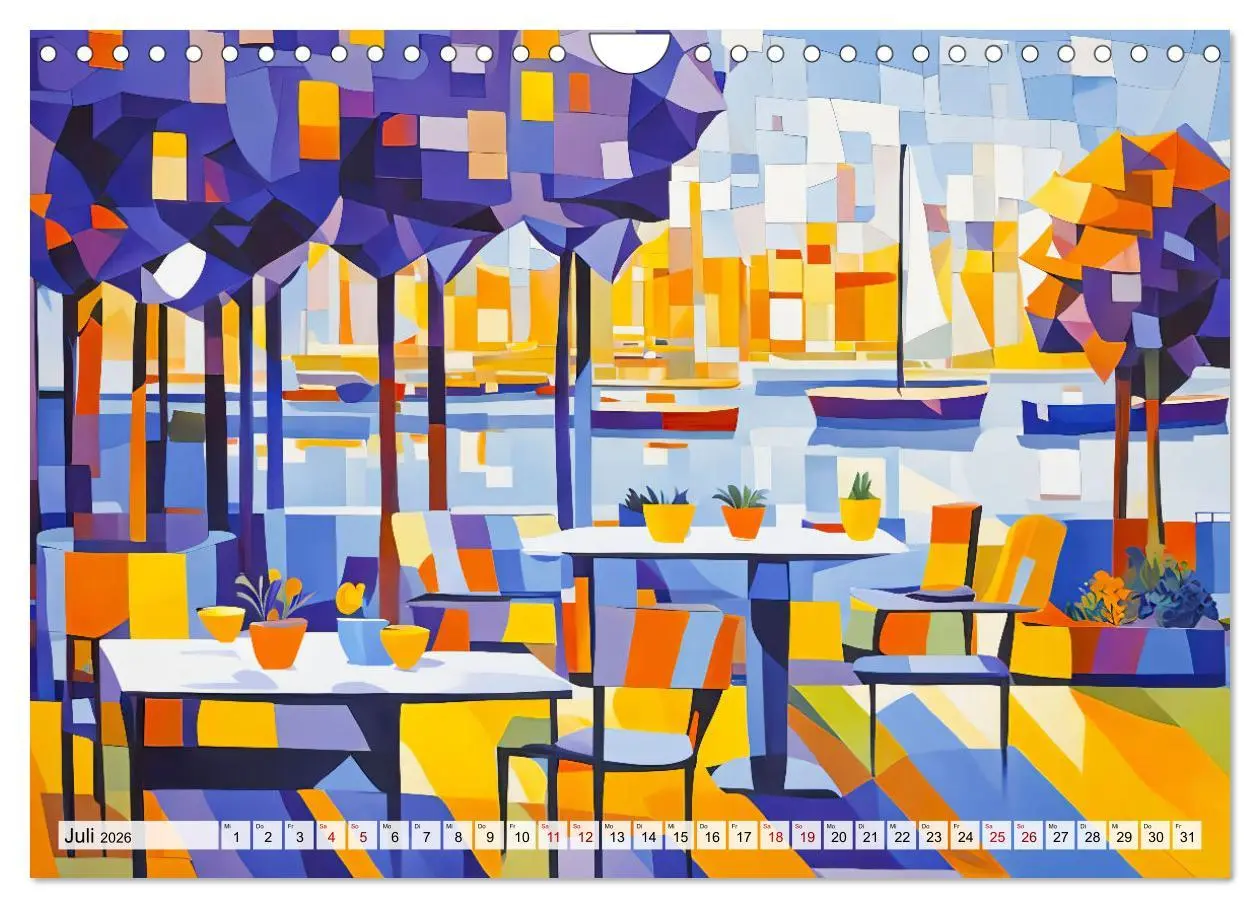 Bild: 9783457263877 | Kubistische Stadtlandschaften - Geometrische Urban Art am Wasser...