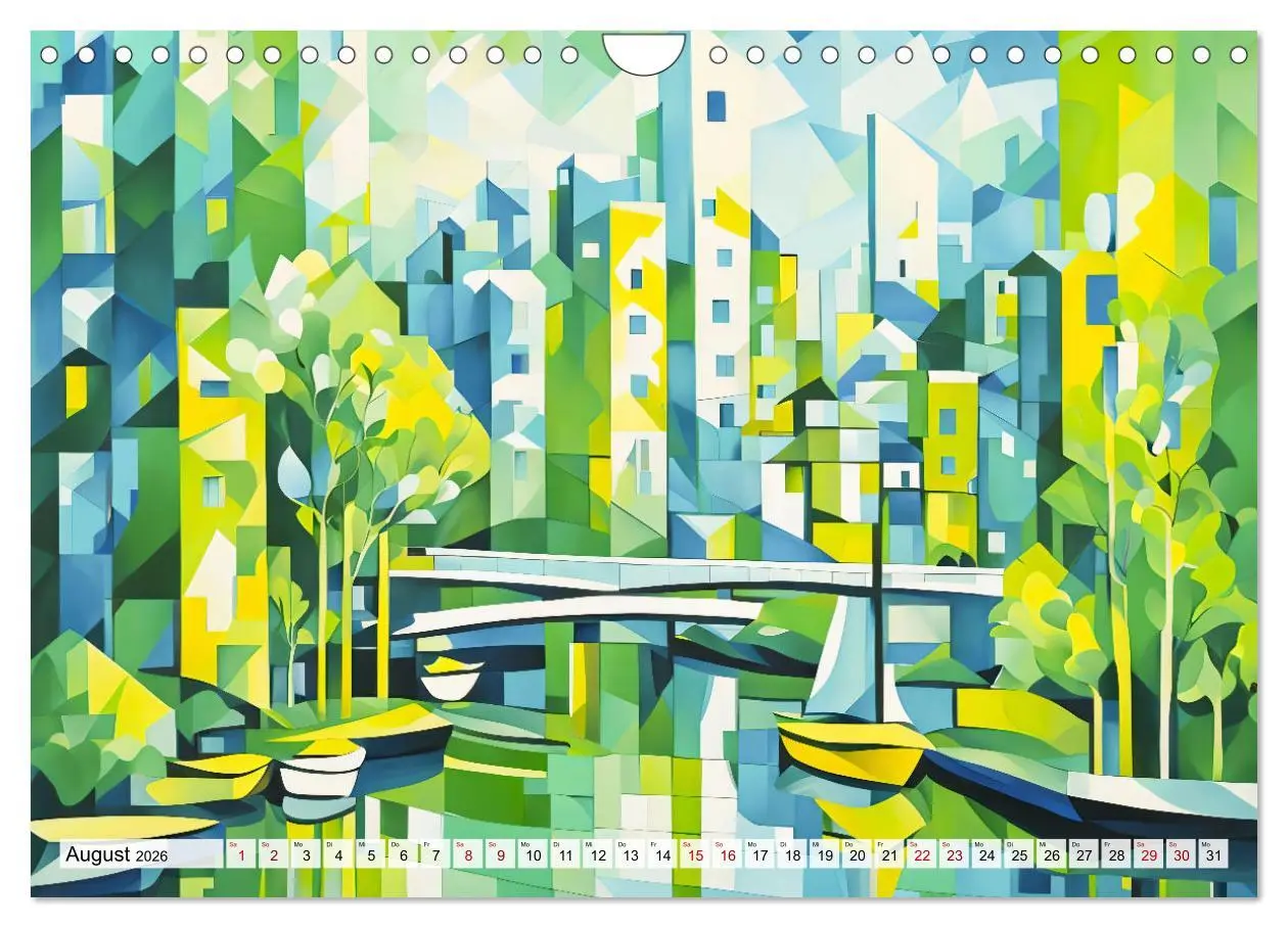 Bild: 9783457263877 | Kubistische Stadtlandschaften - Geometrische Urban Art am Wasser...