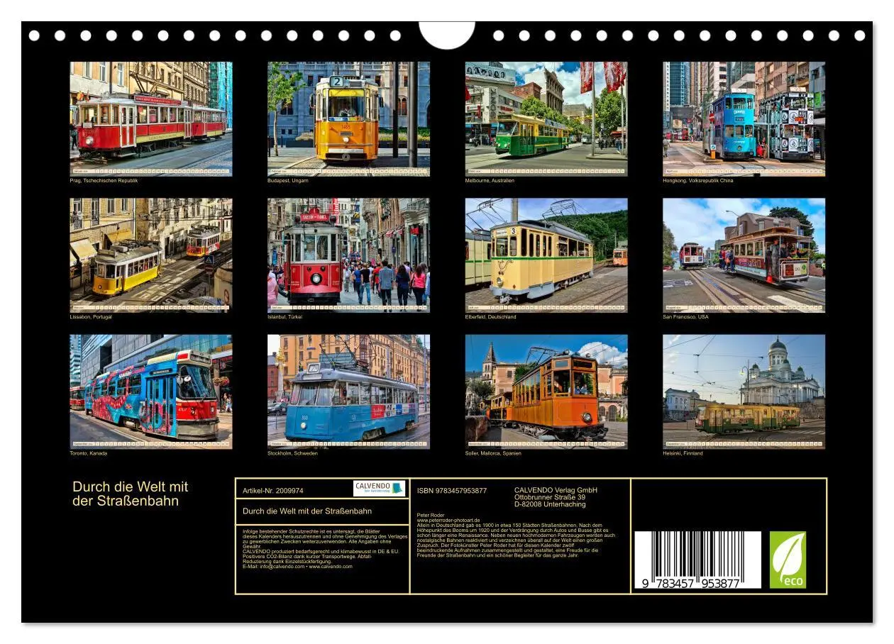 Bild: 9783457953877 | Durch die Welt mit der Straßenbahn (Wandkalender 2026 DIN A4 quer),...