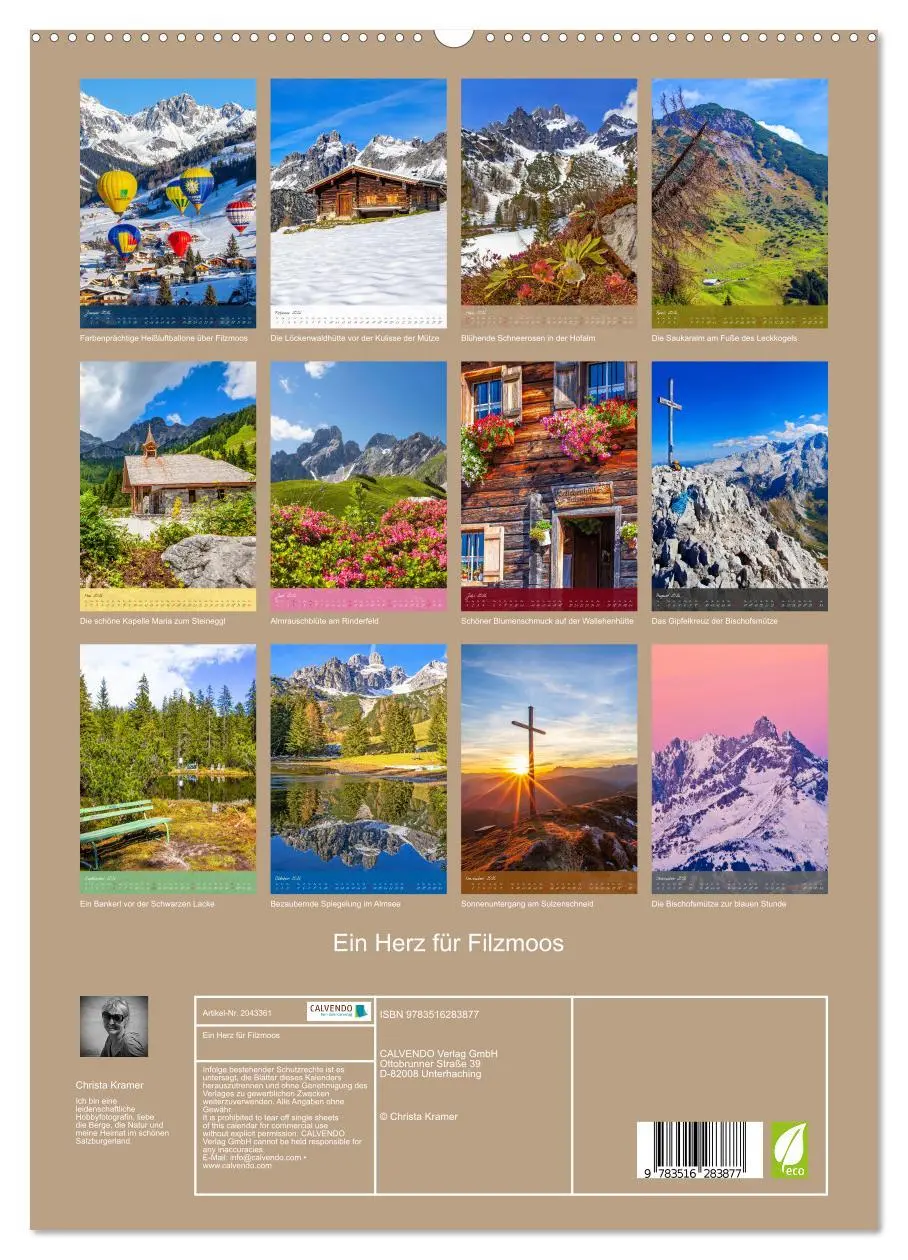 Bild: 9783516283877 | Ein Herz für Filzmoos (hochwertiger Premium Wandkalender 2026 DIN...