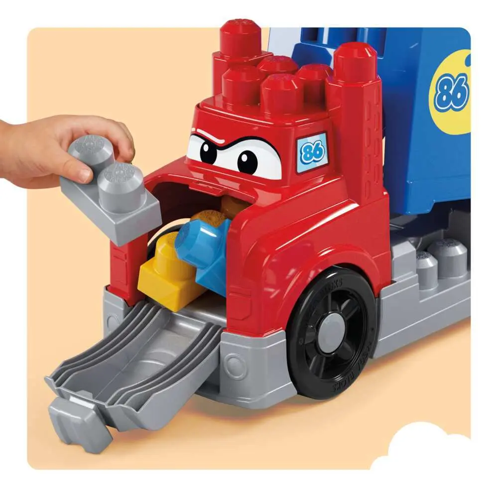 Bild: 194735303977 | MEGA BLOKS Rennwagen-Transporter | Offene Verpackung | JFR29 | Deutsch